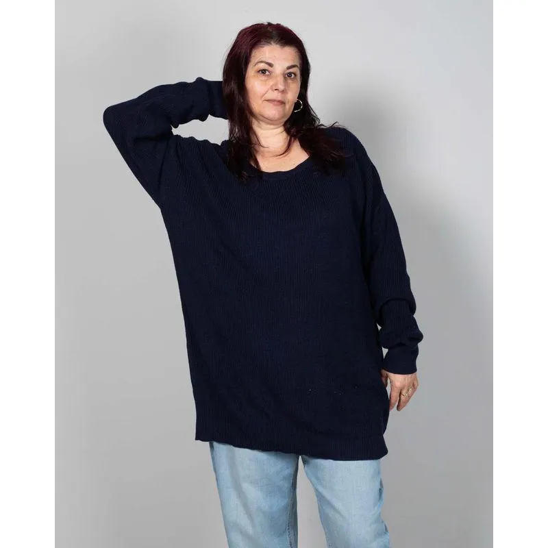 Pulover din bumbac tricotat N240335005