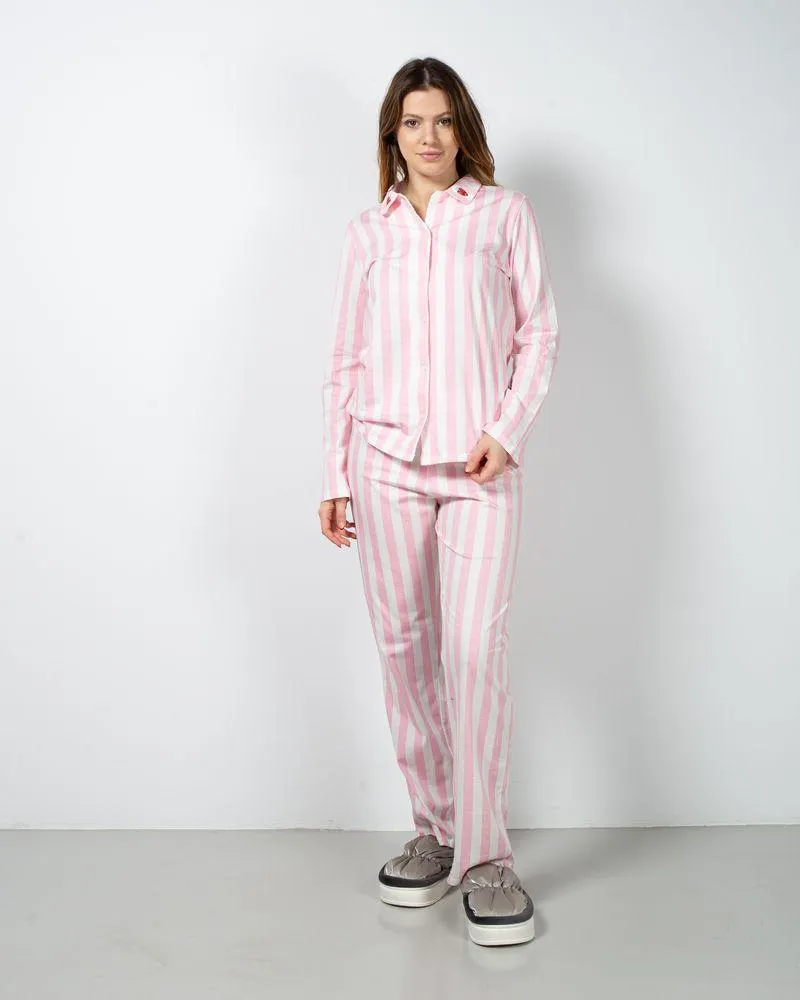 Pijamale din bumbac cu dungi 23MUR42003