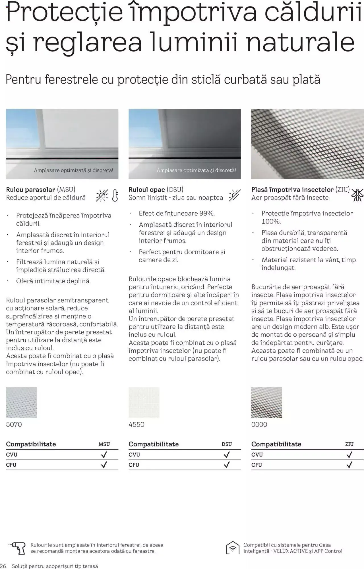 Catalog Velux catalog - Noua Generație De Ferestre Pentru Acoperiș Terasă de la 19 martie până la 31 decembrie 2024 - Revista Pagina 26