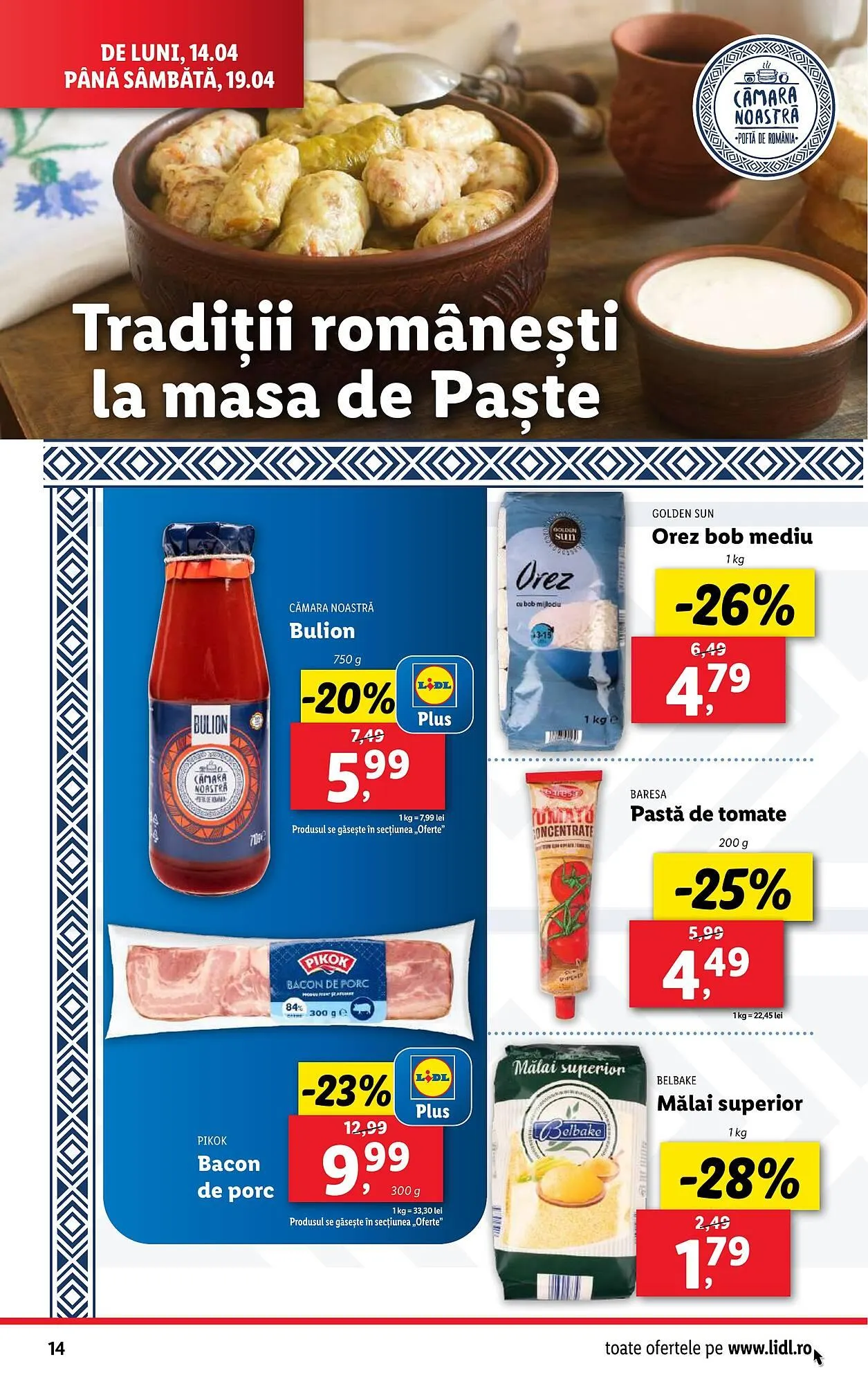 Catalog Catalog Lidl de la 14 aprilie până la 19 aprilie 2025 - Revista Pagina 14