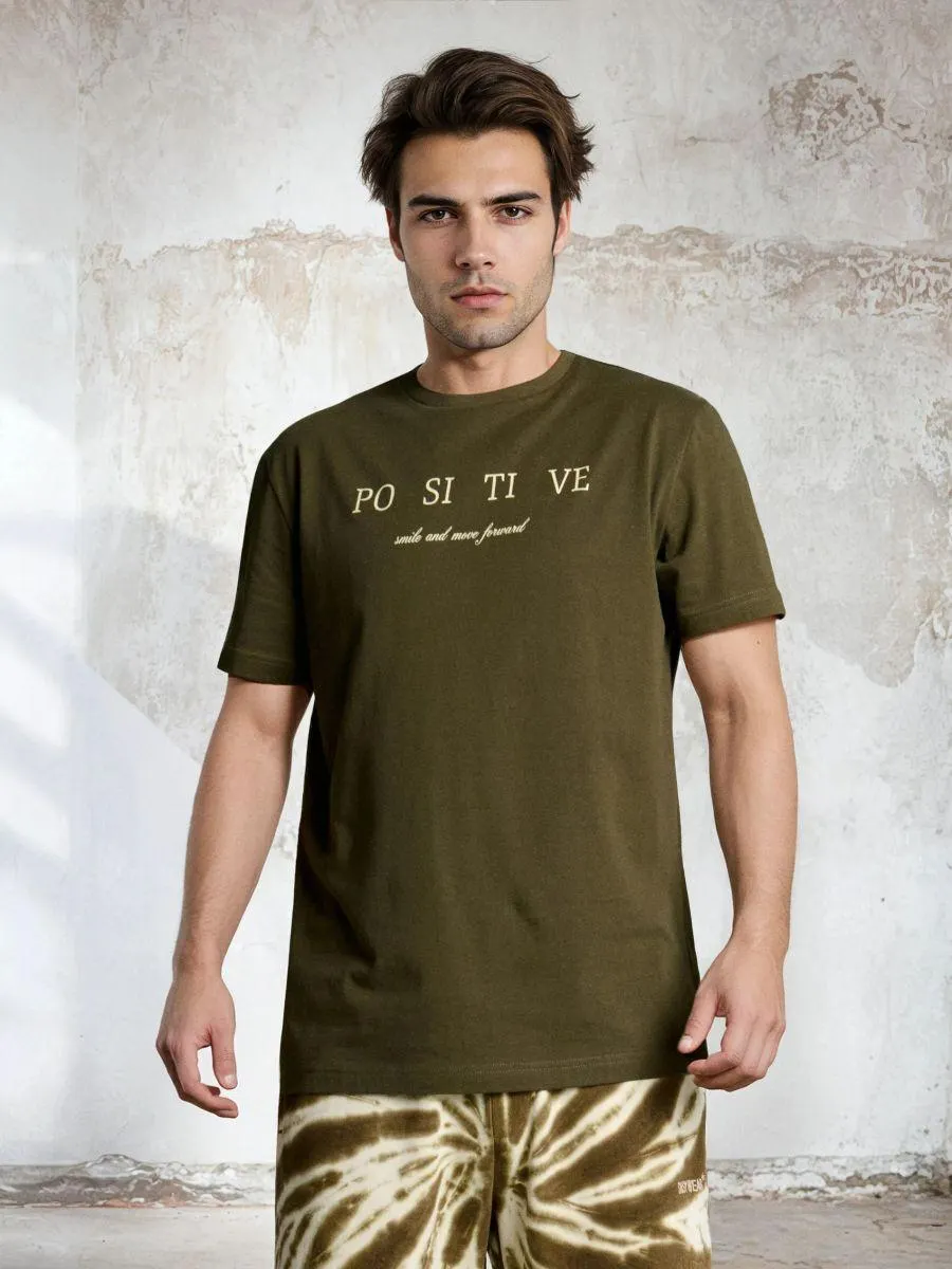 Tricou din bumbac cu inscripție