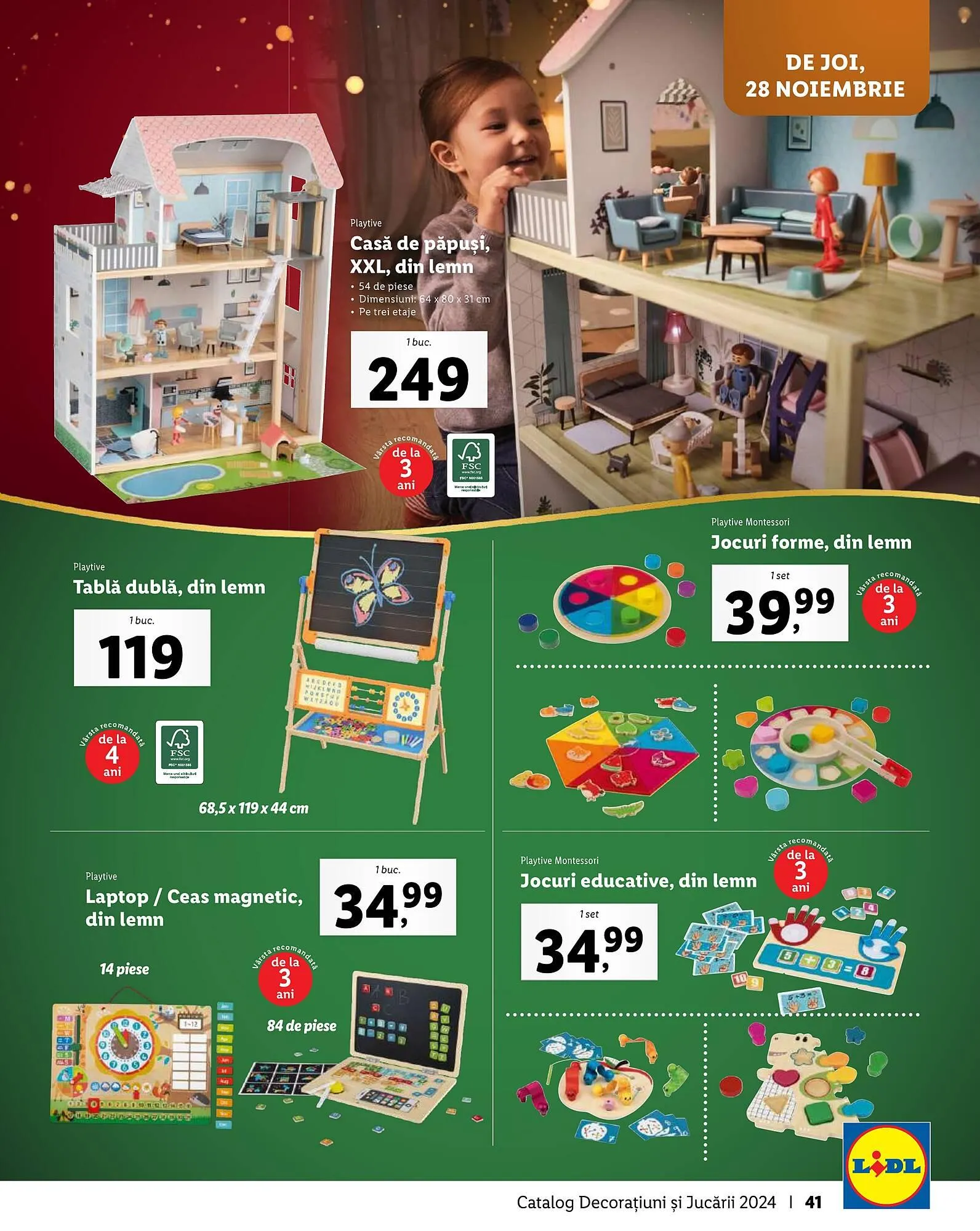 Catalog Catalog Lidl de la 4 noiembrie până la 24 decembrie 2024 - Revista Pagina 41