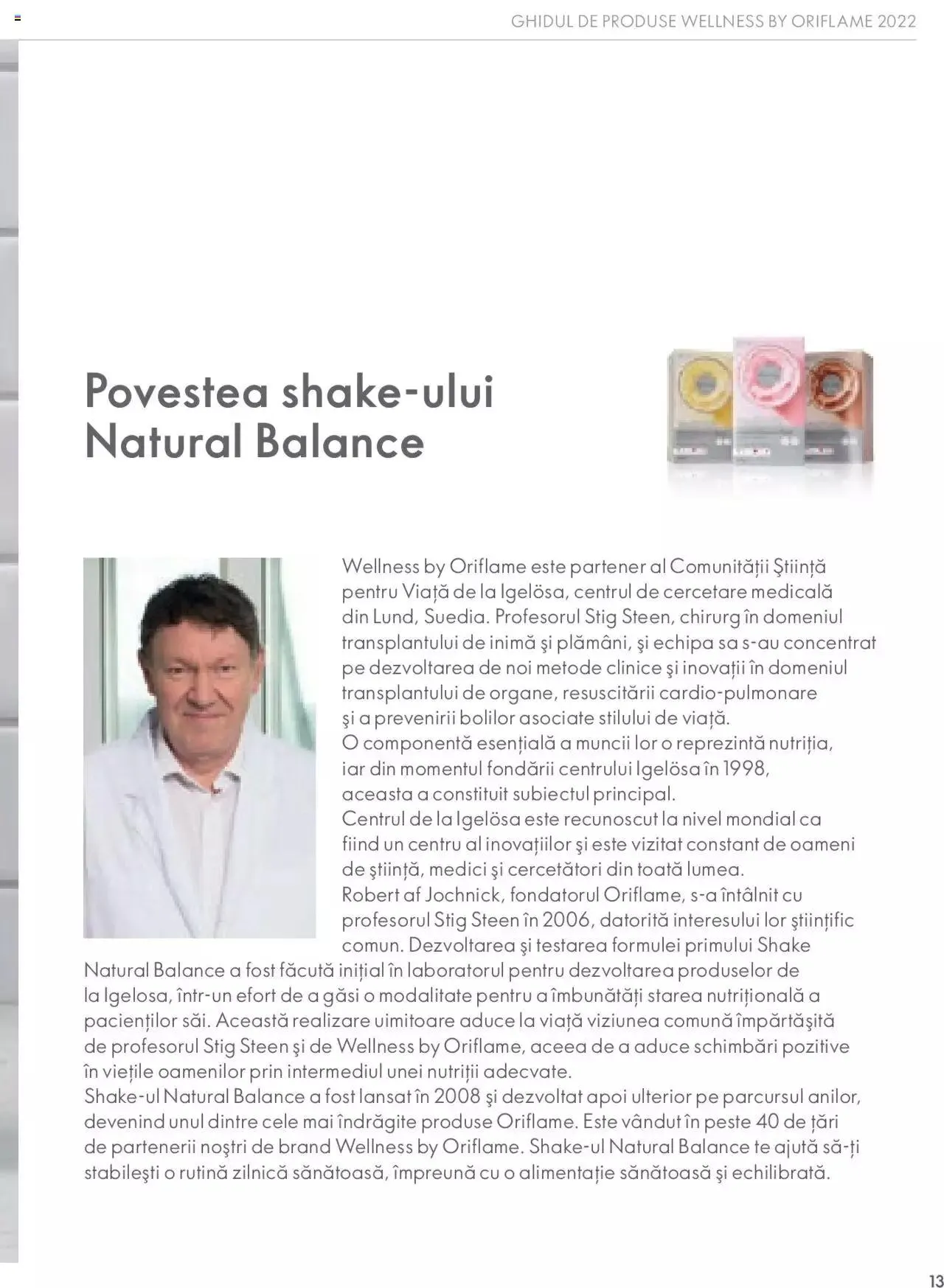 Catalog Oriflame catalog - Ghidul Wellness de la 28 septembrie până la 31 decembrie 2023 - Revista Pagina 13