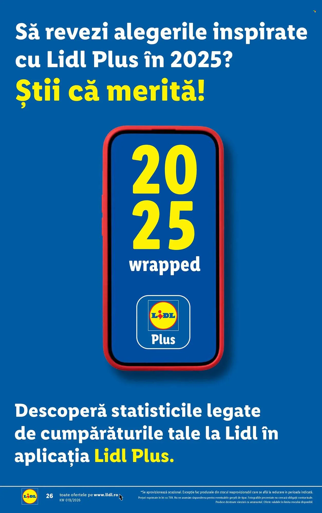 Catalog Catalog Lidl de la 2 ianuarie până la 4 ianuarie 2026 - Revista Pagina 26