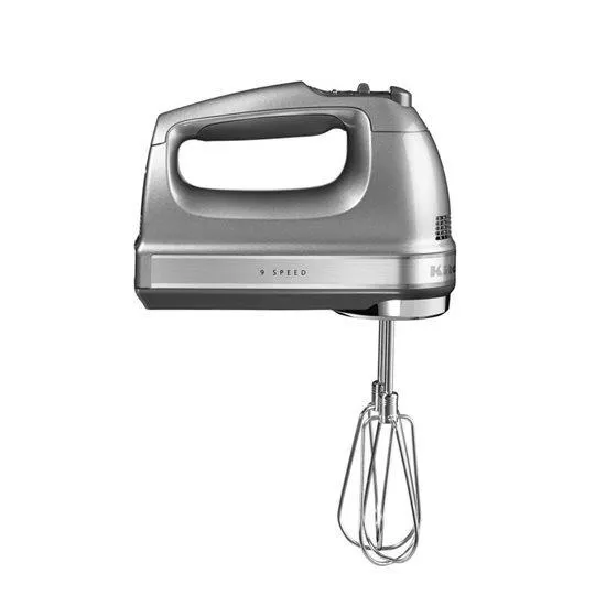 Mixer de mana cu 9 viteze, 85 W, Contour Silver - KitchenAid