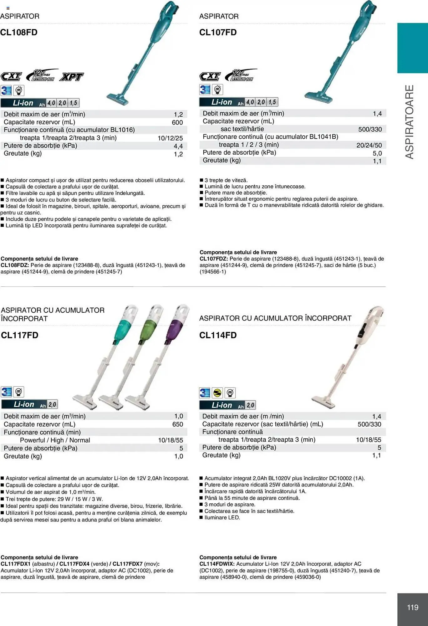 Catalog Catalog Makita de la 8 ianuarie până la 31 decembrie 2025 - Revista Pagina 119
