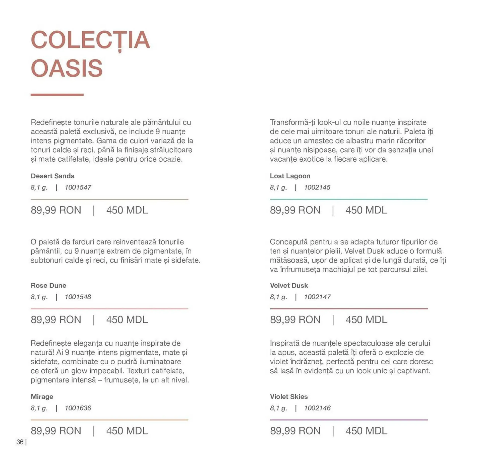 Catalog Catalog Farmasi de la 1 aprilie până la 31 august 2026 - Revista Pagina 36