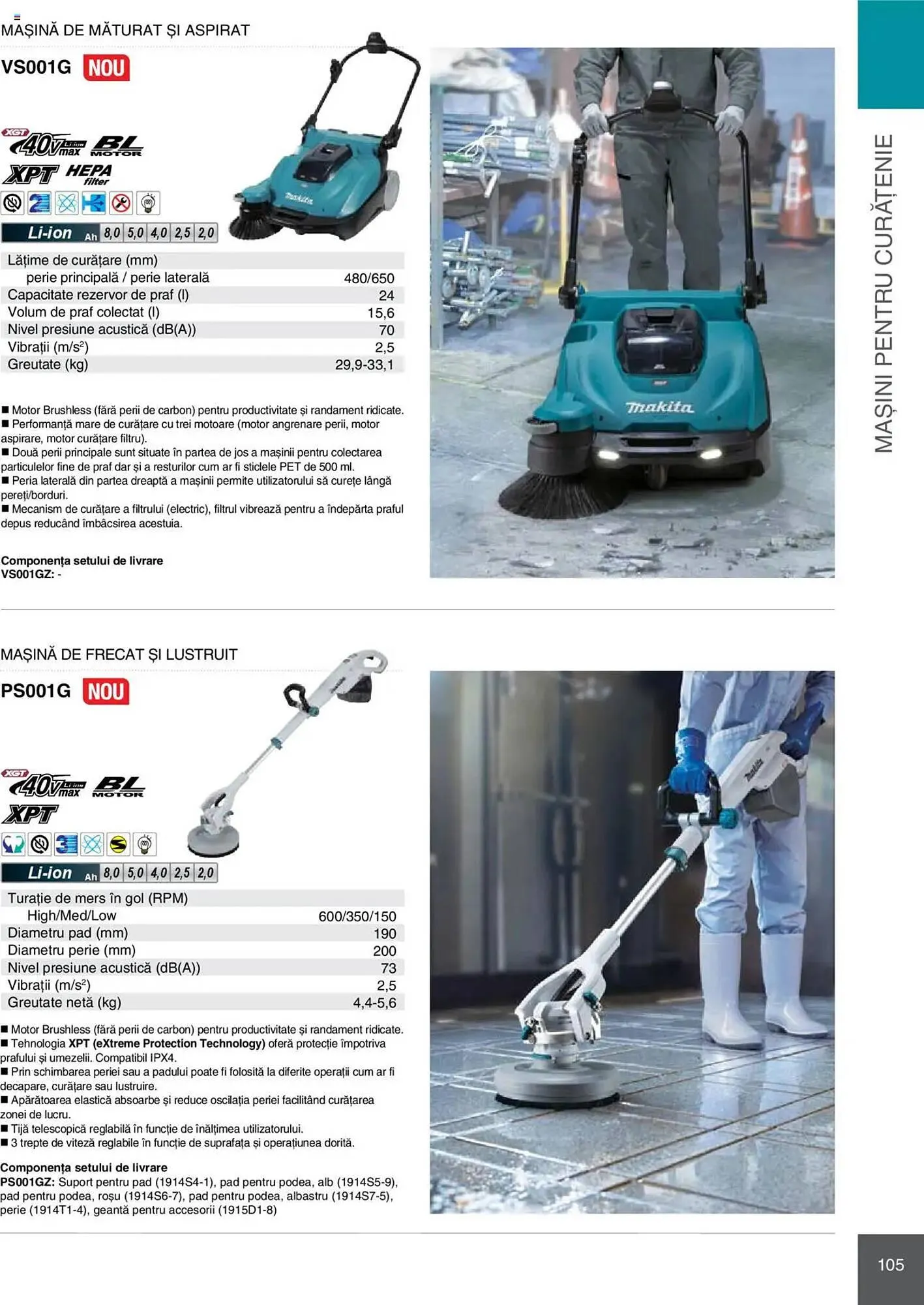 Catalog Catalog Makita de la 8 ianuarie până la 31 decembrie 2025 - Revista Pagina 105