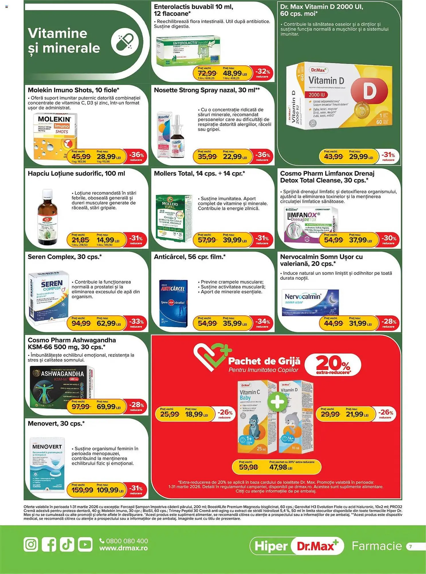 Catalog Catalog Dr.Max de la 28 februarie până la 31 martie 2026 - Revista Pagina 7