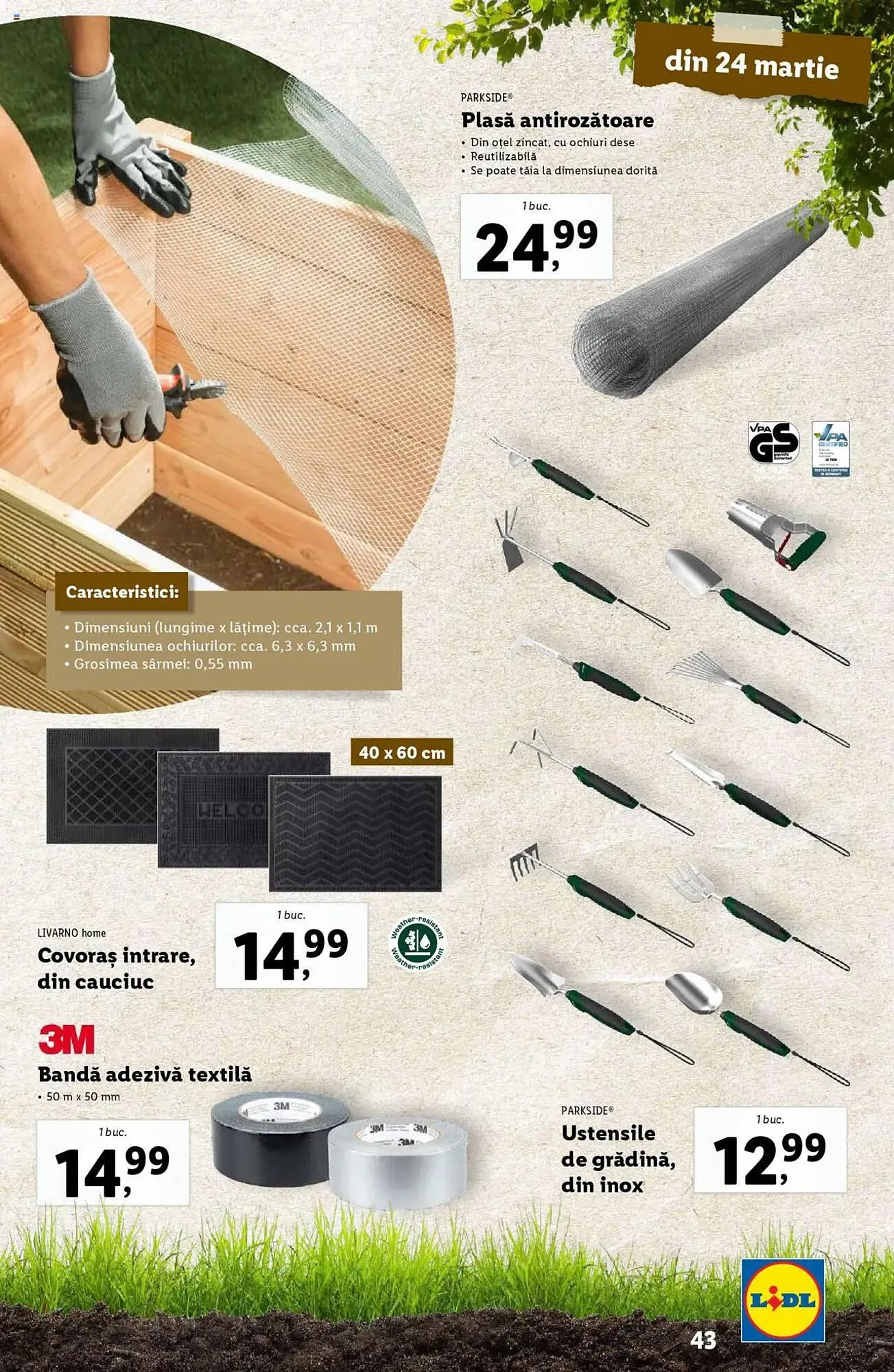 Catalog Catalog Lidl de la 24 februarie până la 13 aprilie 2025 - Revista Pagina 43