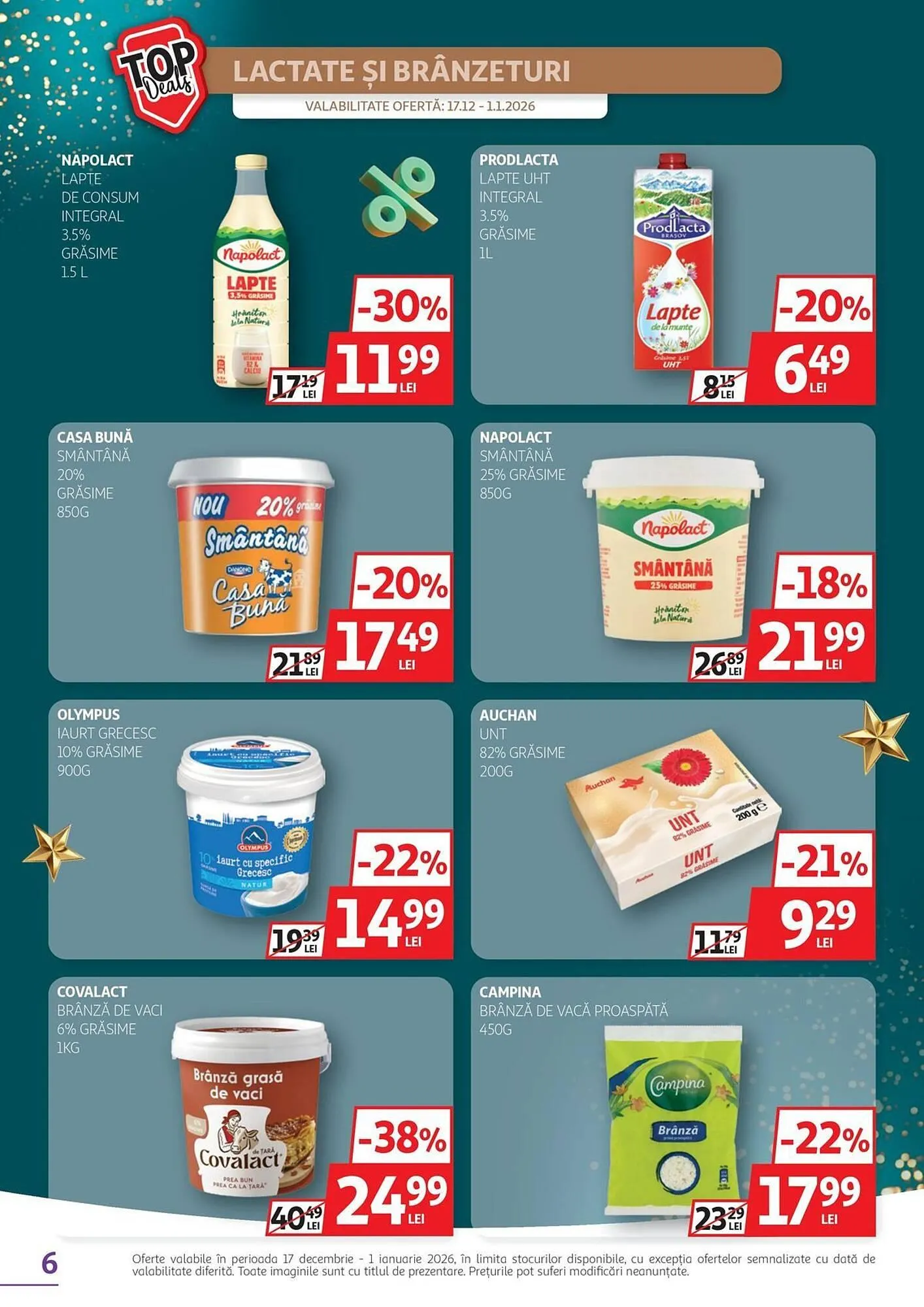 Catalog Catalog Auchan de la 17 decembrie până la 1 ianuarie 2026 - Revista Pagina 6
