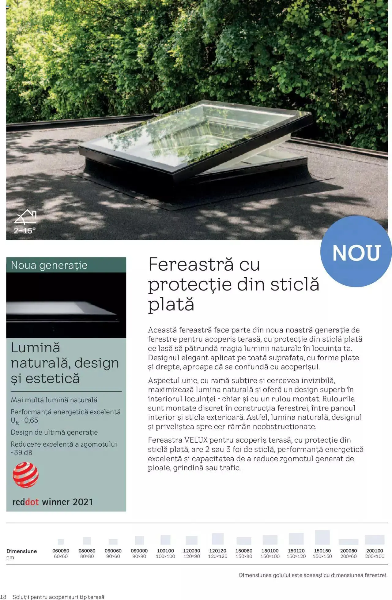 Catalog Velux catalog - Noua Generație De Ferestre Velux Pentru Acoperiș Terasă de la 1 septembrie până la 31 decembrie 2023 - Revista Pagina 18
