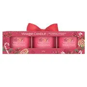 PEPPERMINT PINWHEELS Set 3 lumânări parfumate