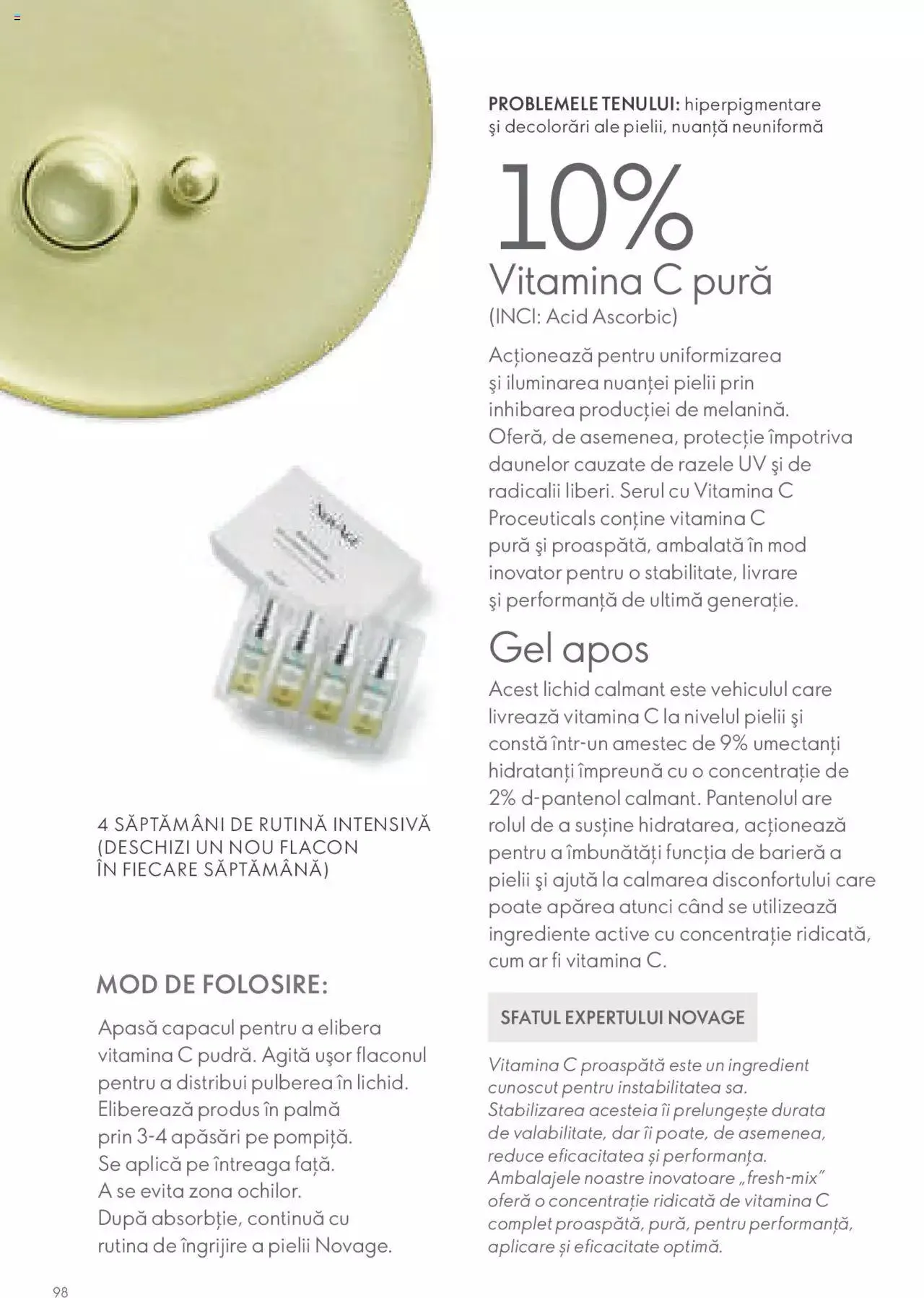 Catalog Oriflame catalog - Ghidul NOVAGE+ de la 1 martie până la 31 decembrie 2023 - Revista Pagina 98