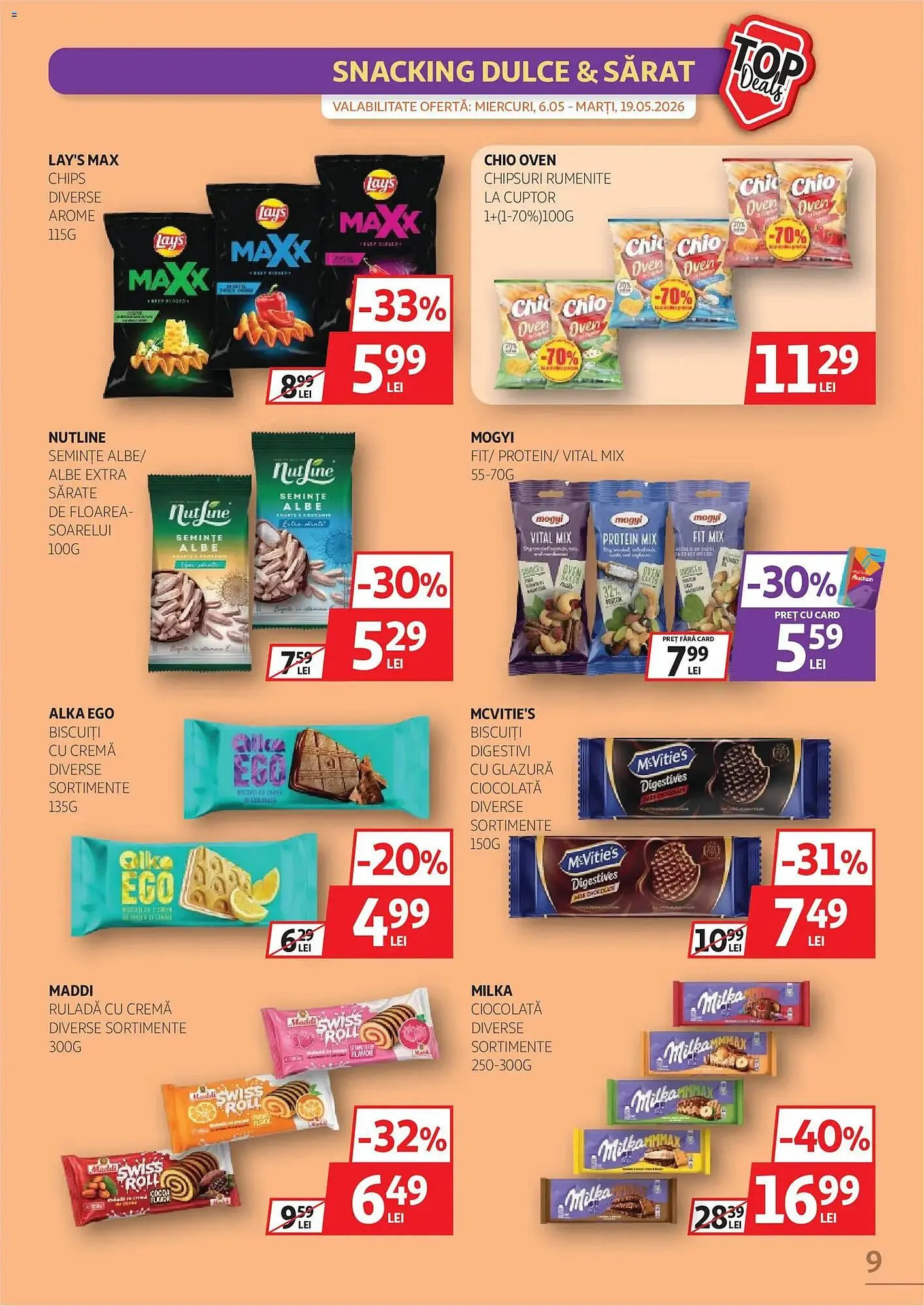 Catalog Catalog Auchan de la 6 mai până la 19 mai 2026 - Revista Pagina 9