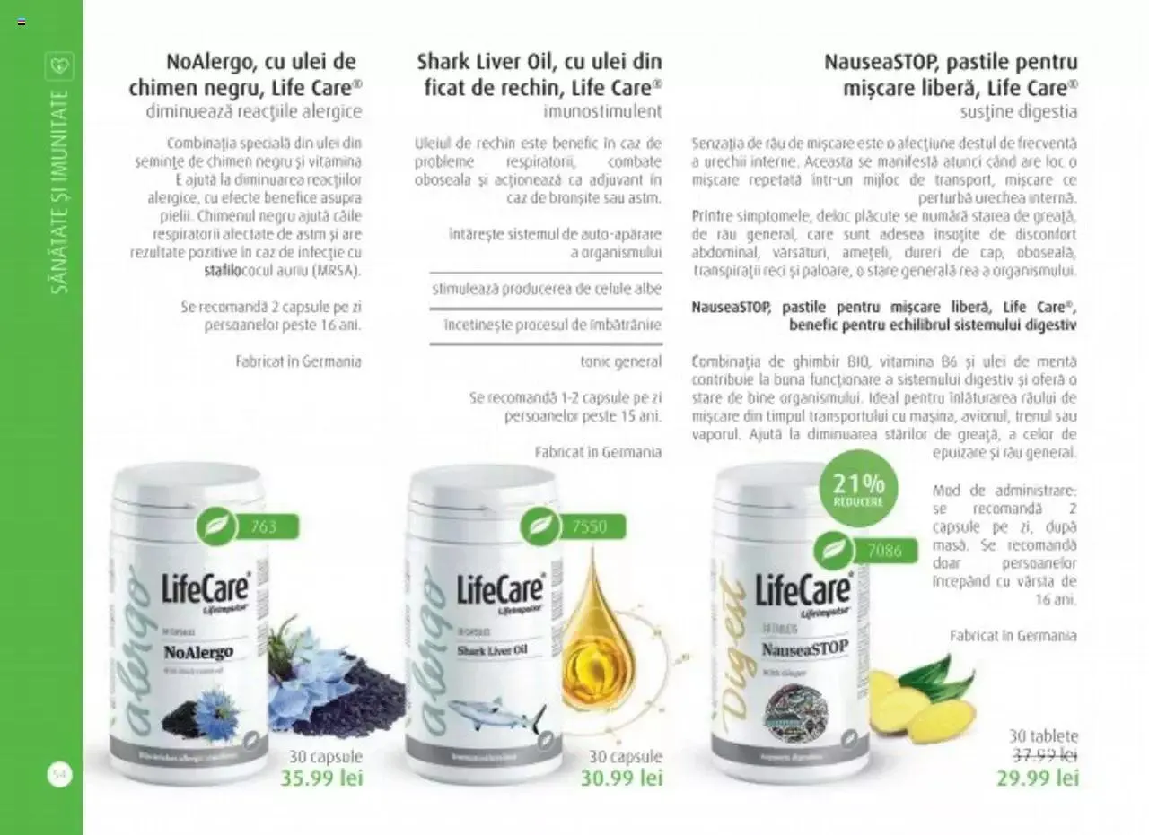 Catalog Catalog Life Care de la 1 septembrie până la 31 decembrie 2023 - Revista Pagina 56