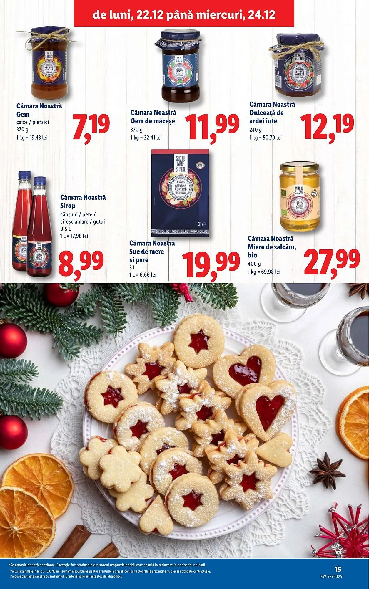 Catalog Catalog Lidl de la 22 decembrie până la 24 decembrie 2025 - Revista Pagina 15