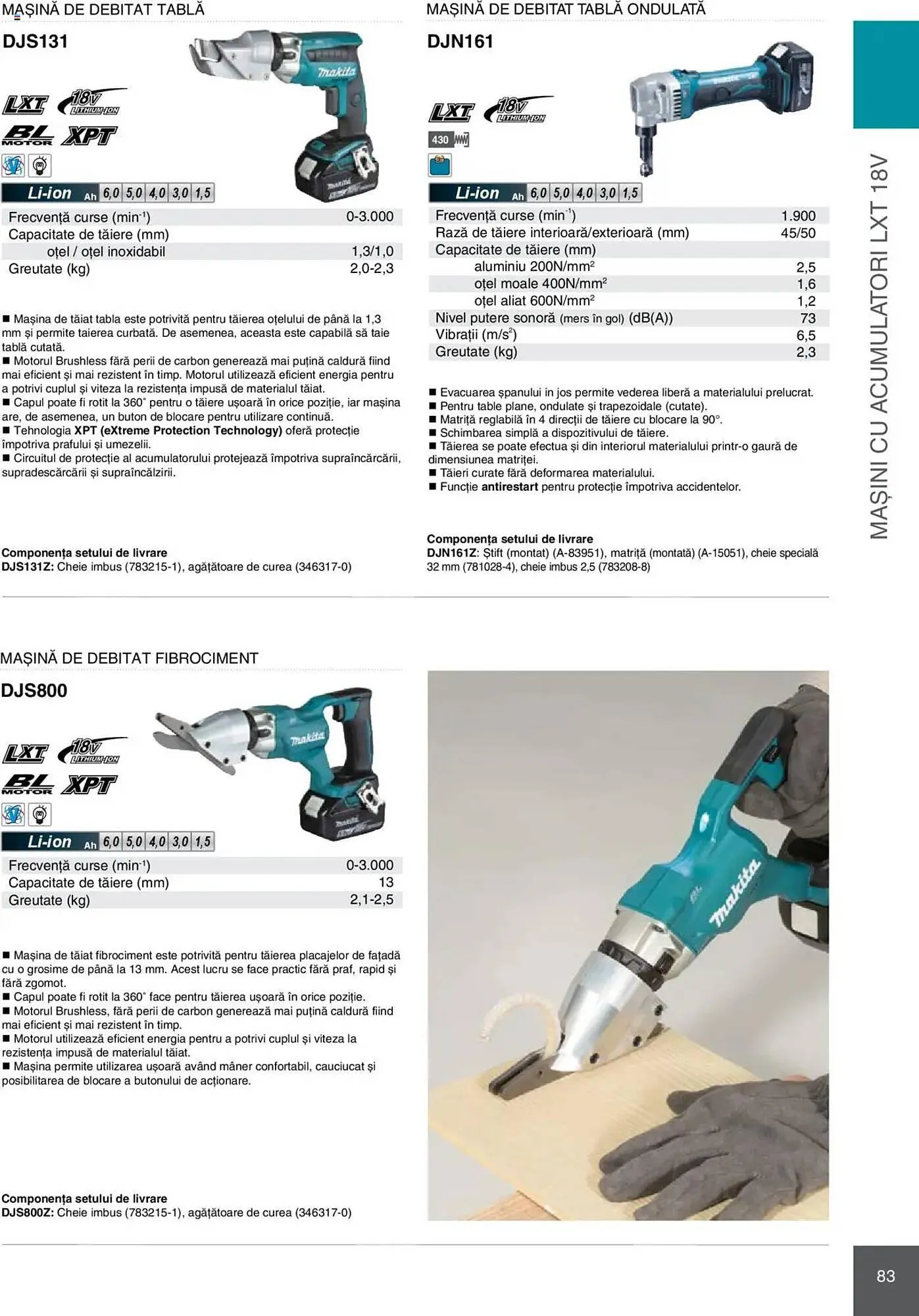 Catalog Catalog Makita de la 8 ianuarie până la 31 decembrie 2025 - Revista Pagina 83
