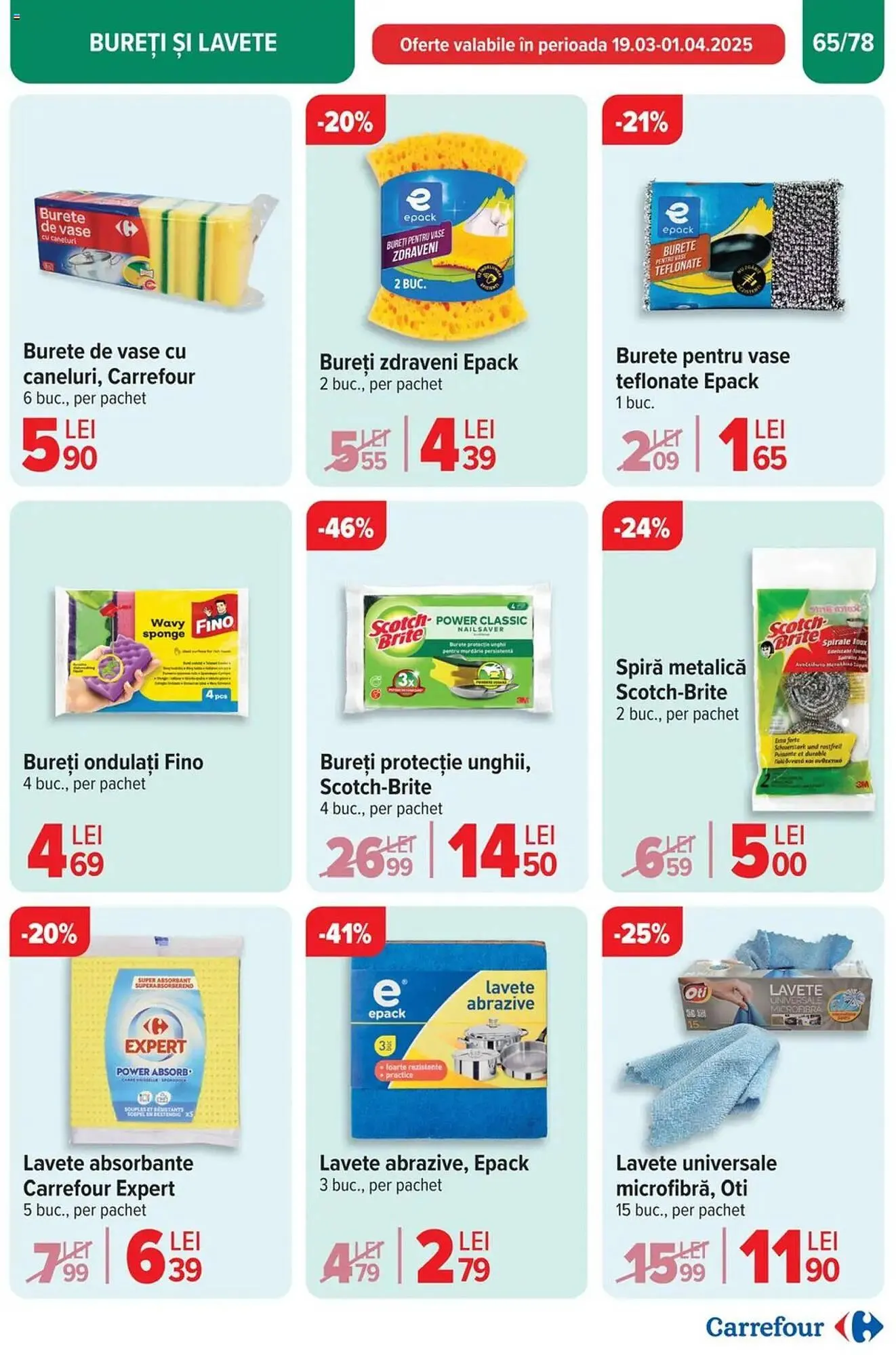 Catalog Catalog Carrefour de la 26 martie până la 1 aprilie 2025 - Revista Pagina 66