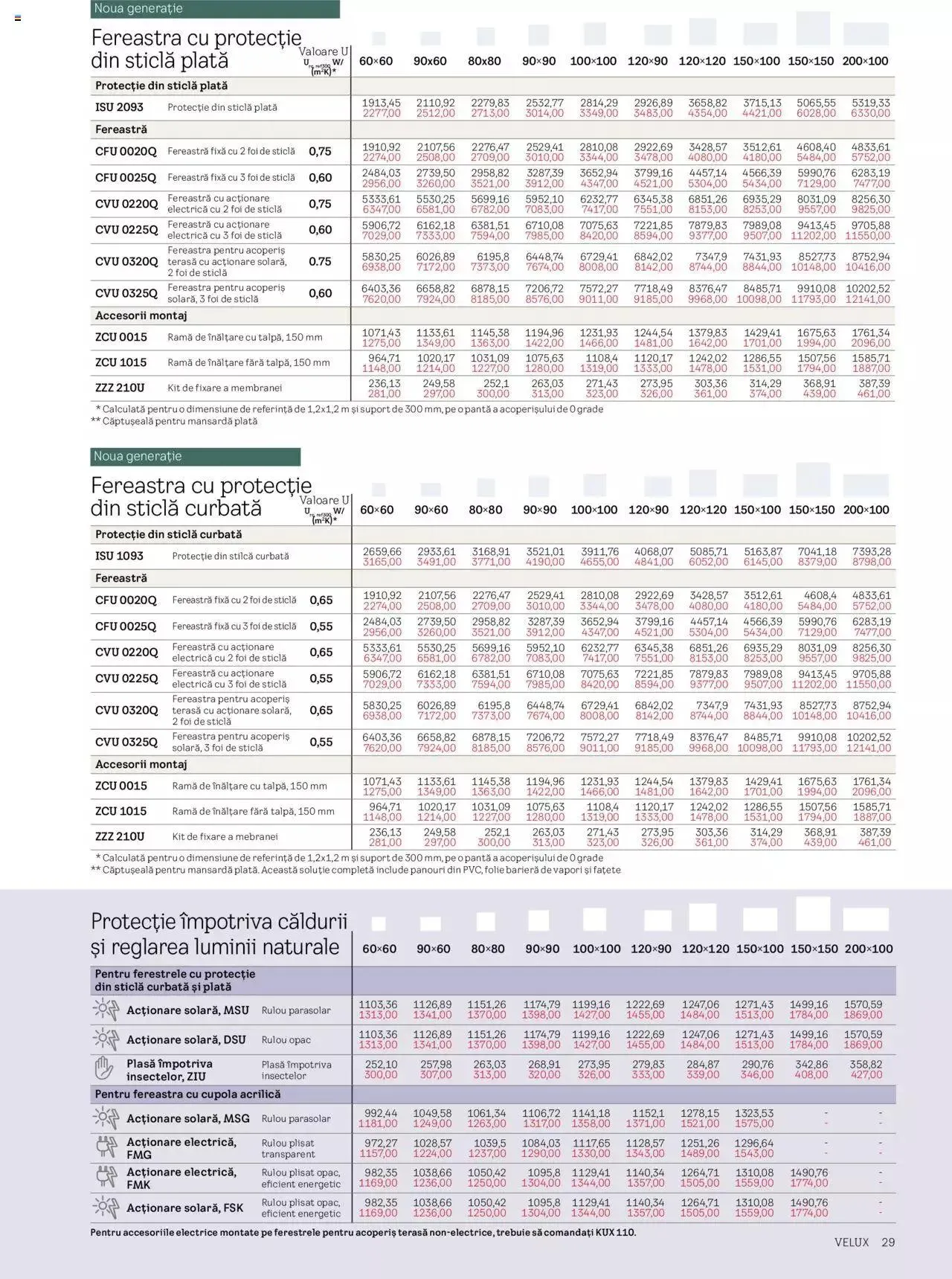 Catalog Velux catalog - Noua Generație De Ferestre Pentru Acoperiș Terasă 2023 de la 28 martie până la 31 decembrie 2023 - Revista Pagina 29