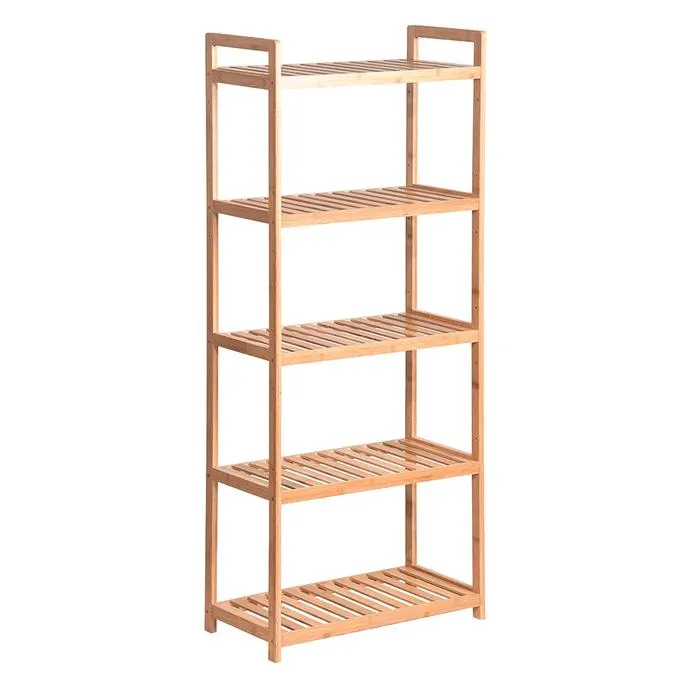 Etajera Fiore, bambus, natur, 53 x 26 x 128 cm, 1C