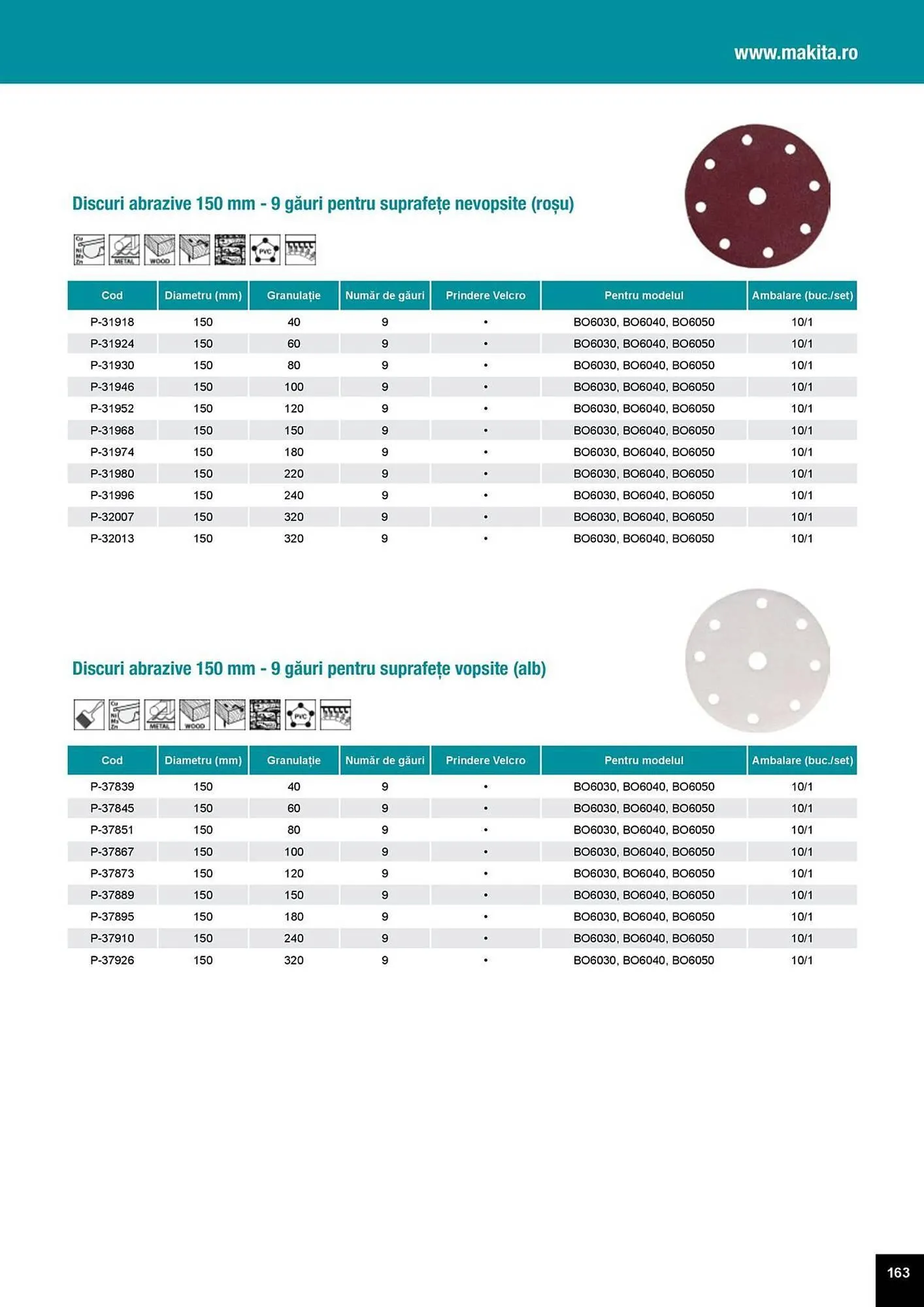 Catalog Catalog Makita de la 1 aprilie până la 31 decembrie 2025 - Revista Pagina 163