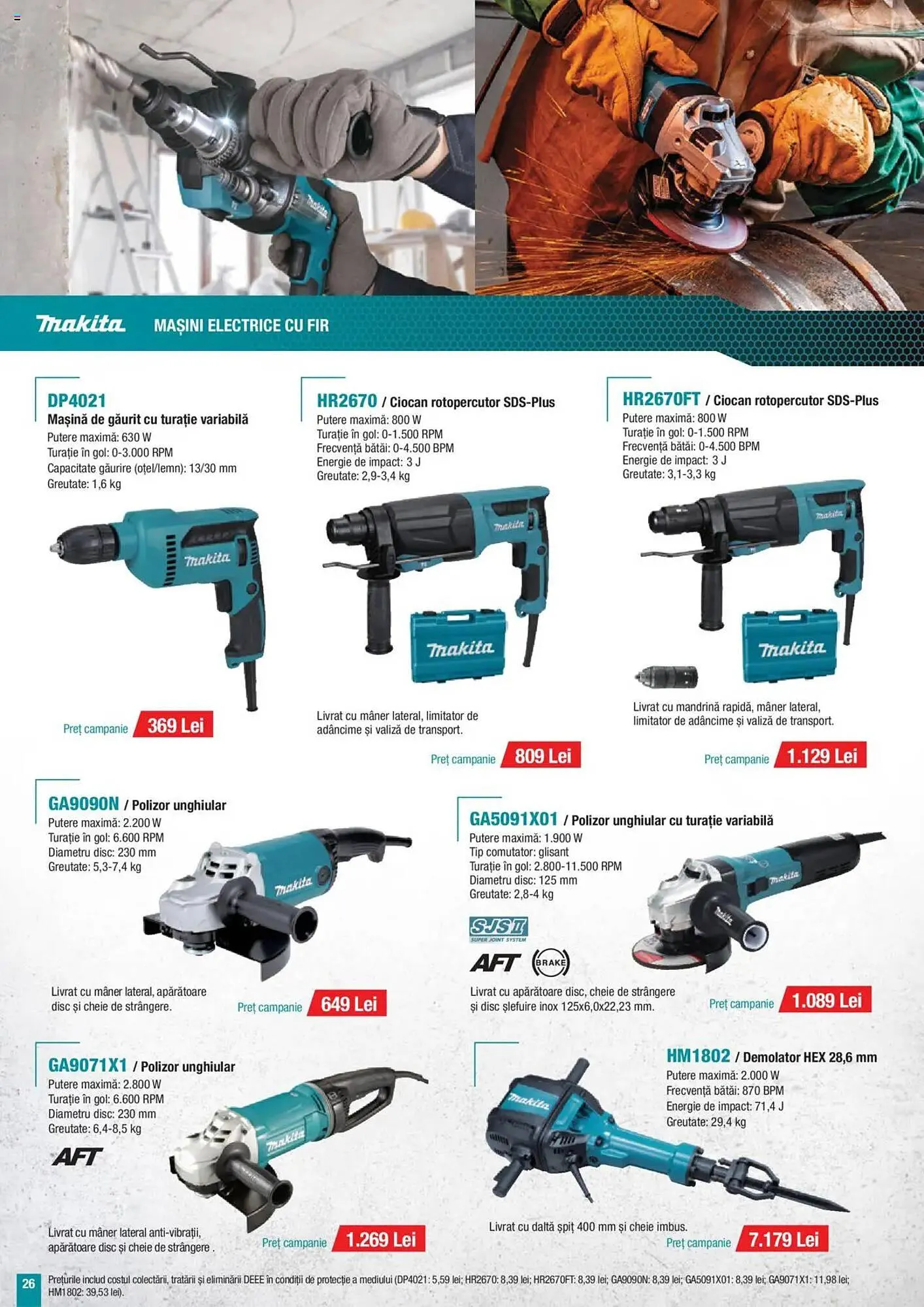 Catalog Catalog Makita de la 1 octombrie până la 31 decembrie 2025 - Revista Pagina 26
