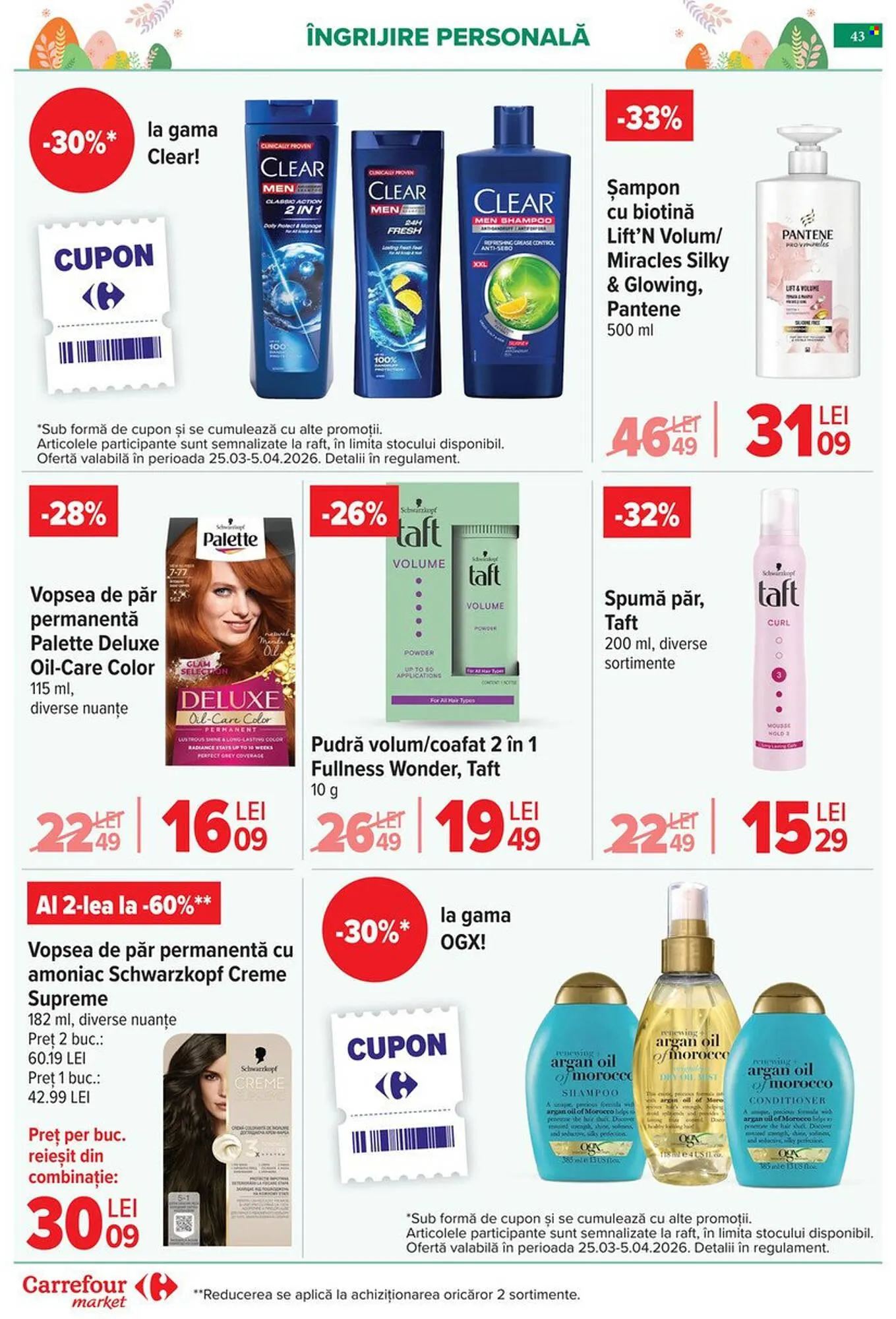 Catalog Catalog Carrefour Market de la 25 martie până la 5 aprilie 2026 - Revista Pagina 47