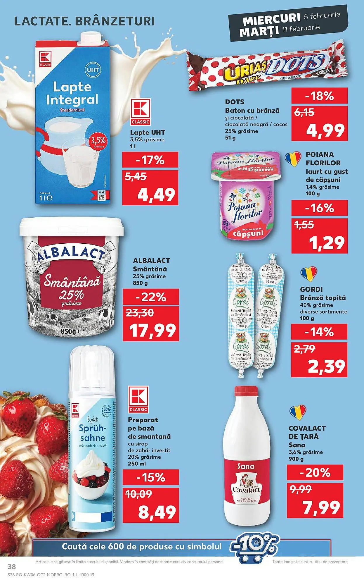 Catalog Catalog Kaufland de la 5 februarie până la 11 februarie 2025 - Revista Pagina 38