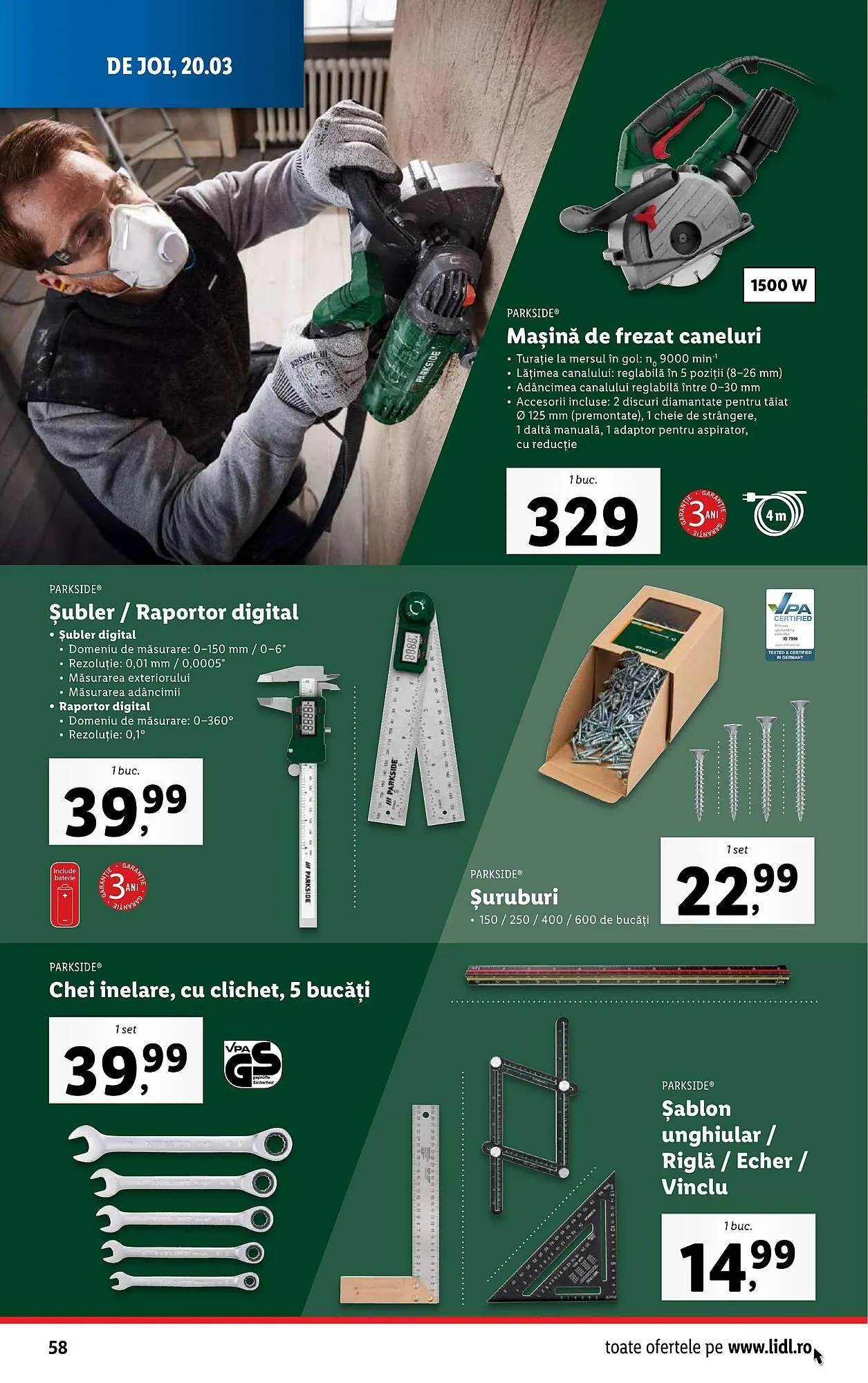 Catalog Catalog Lidl de la 17 martie până la 23 martie 2025 - Revista Pagina 58