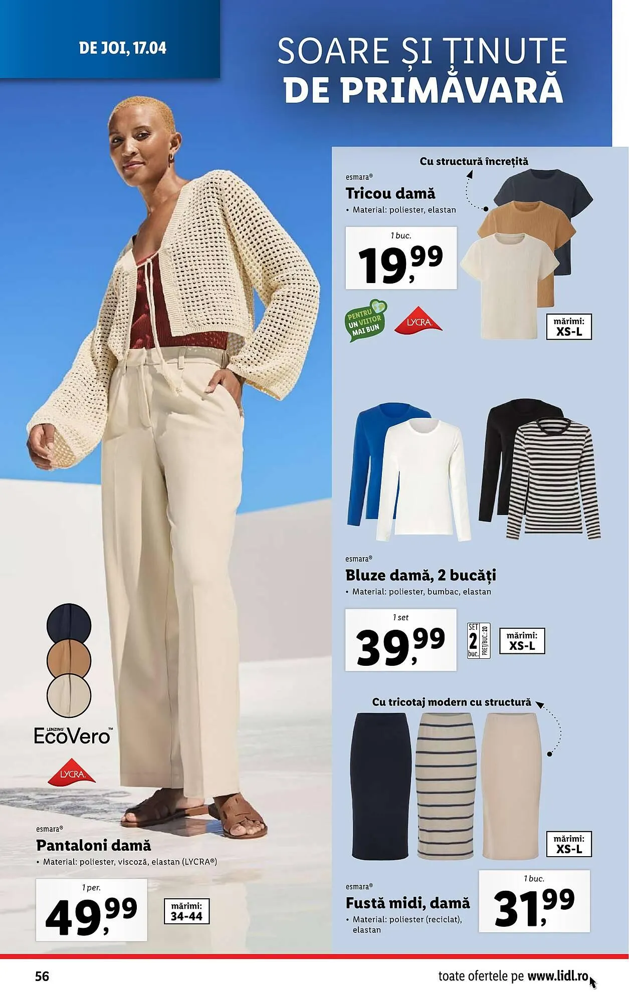 Catalog Catalog Lidl de la 14 aprilie până la 19 aprilie 2025 - Revista Pagina 56