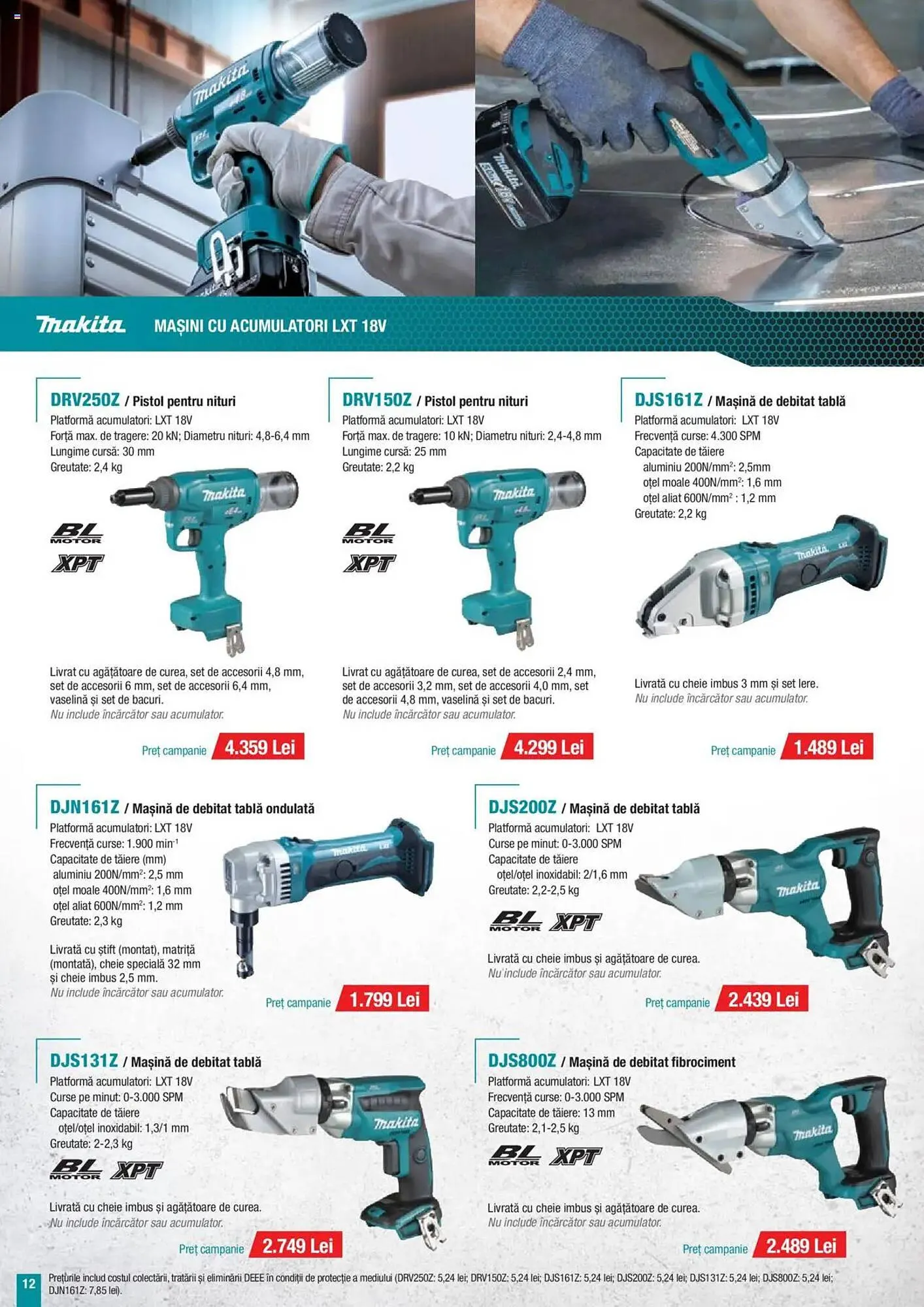 Catalog Catalog Makita de la 8 ianuarie până la 31 martie 2025 - Revista Pagina 12