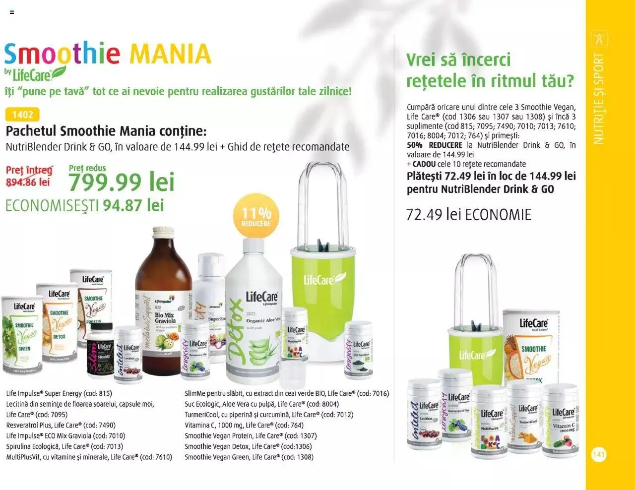 Catalog Catalog Life Care primavara-vara 2023 de la 1 martie până la 31 decembrie 2023 - Revista Pagina 143