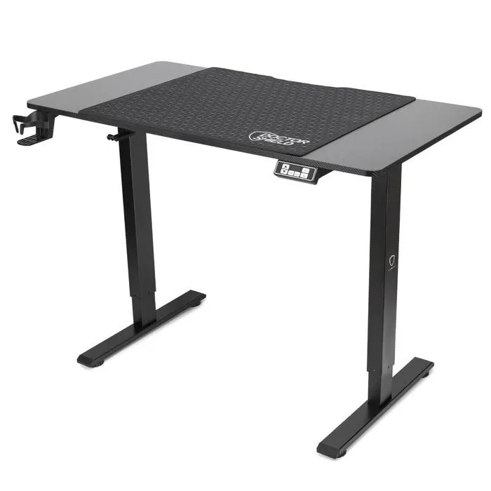 Birou gaming reglabil Doctor Shield Nova, electric, negru, 110 x 60 x 70 cm, 1C