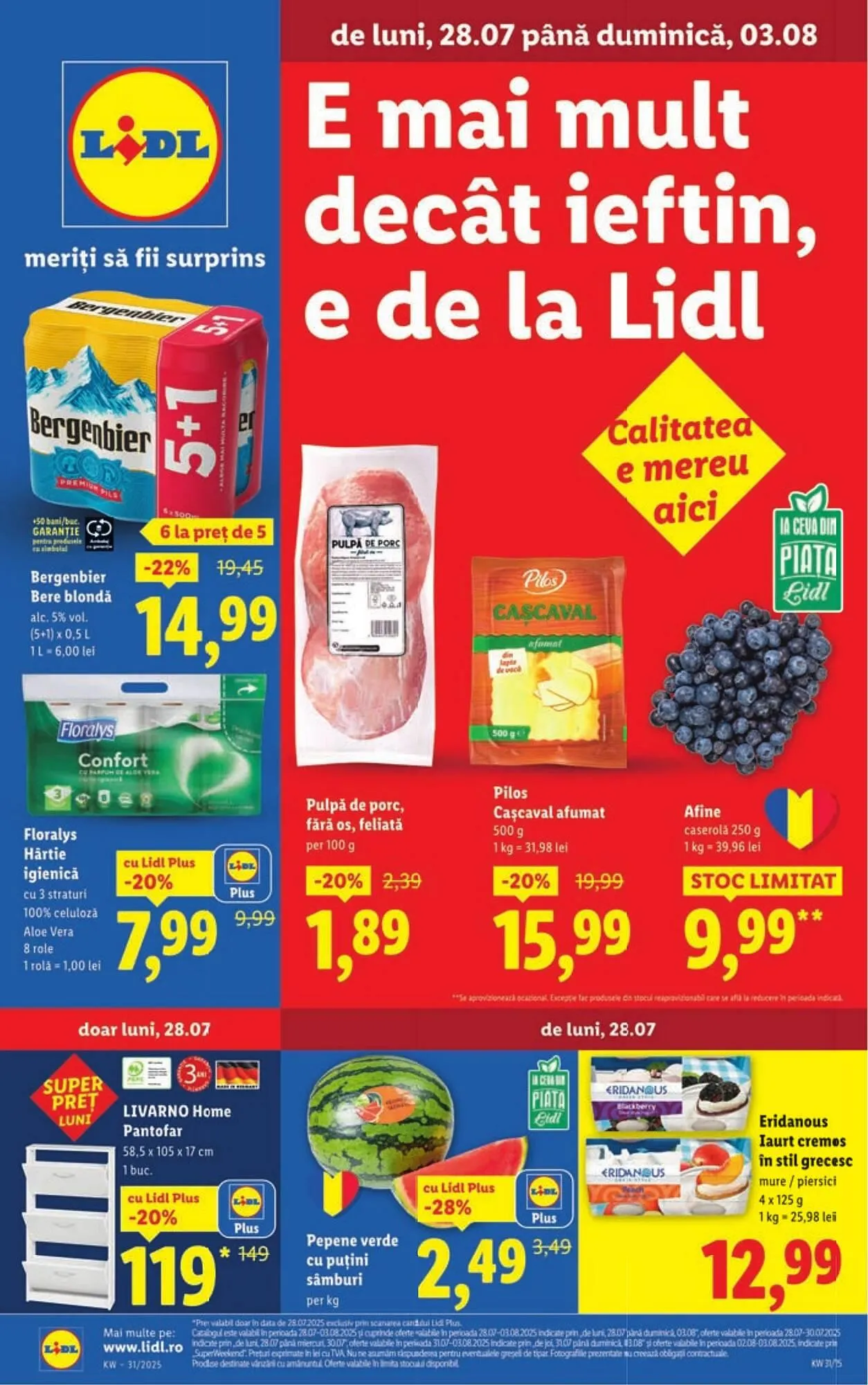 Catalog Catalog Lidl de la 28 iulie până la 3 august 2025 - Revista Pagina 1