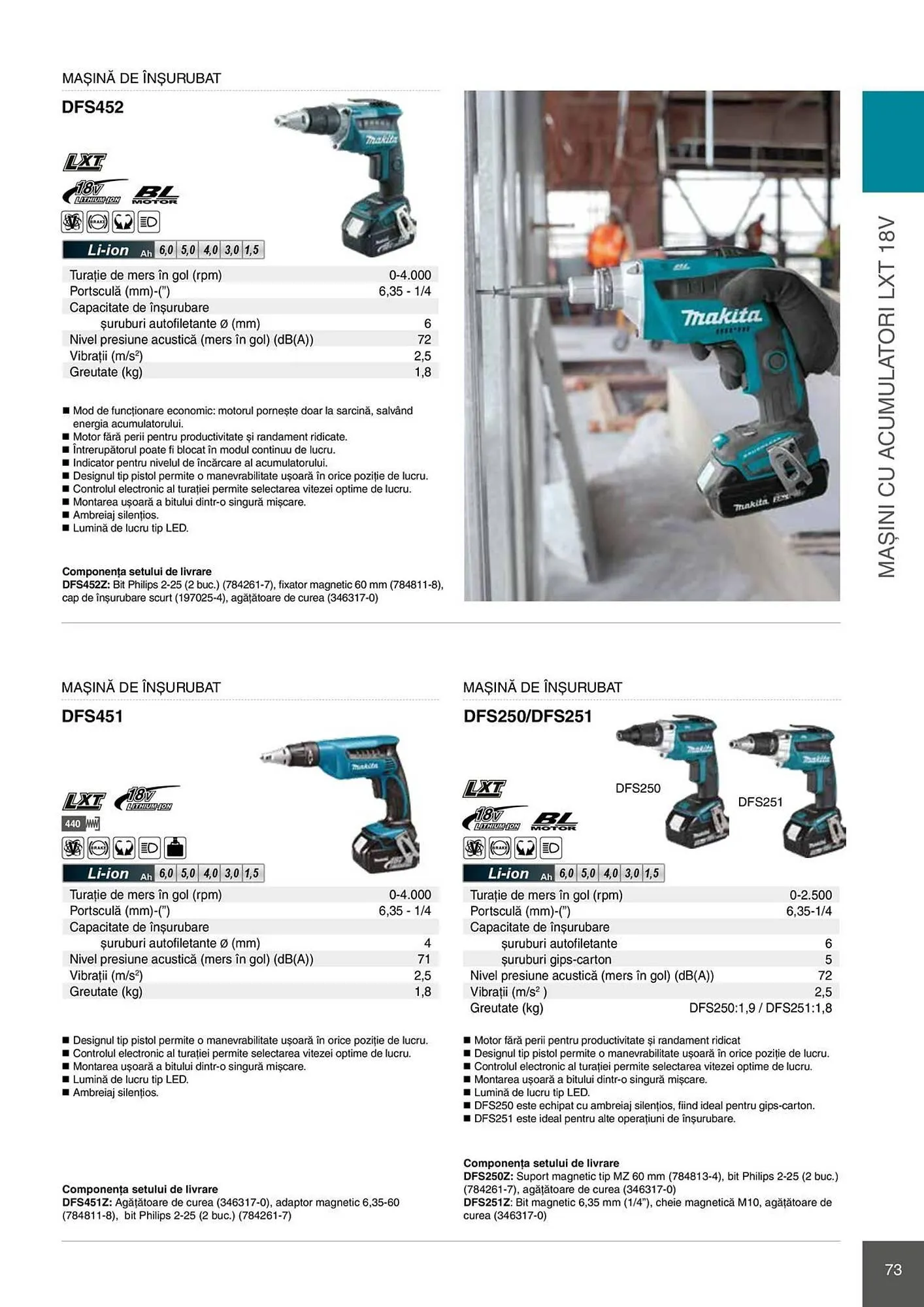 Catalog Catalog Makita de la 28 aprilie până la 31 decembrie 2026 - Revista Pagina 73