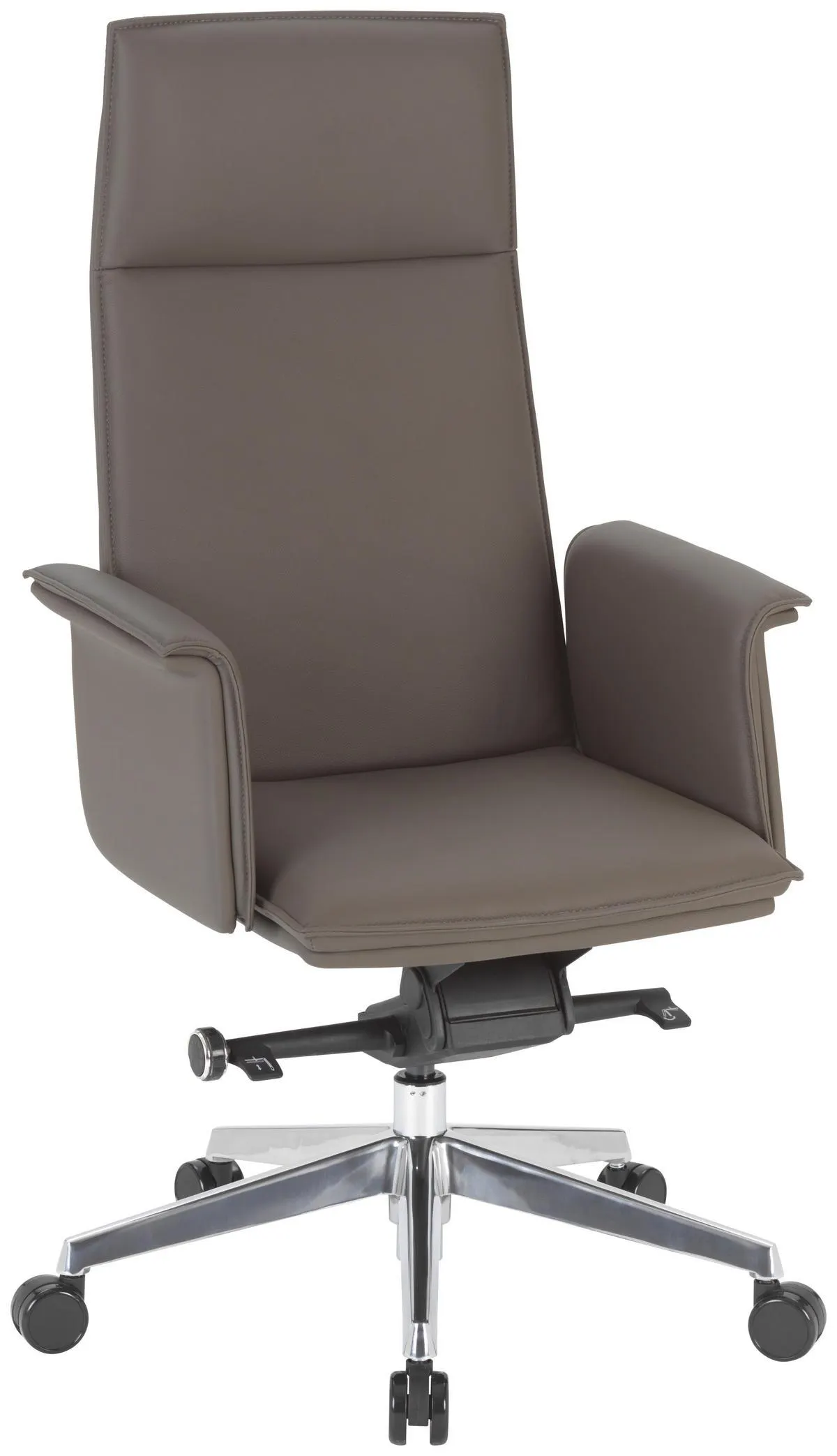 SCAUN DIRECTORIAL in culoare aluminiu, gri închis