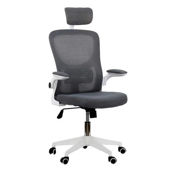 Scaun birou ergonomic OFF 336, rotativ, mesh, gri + alb