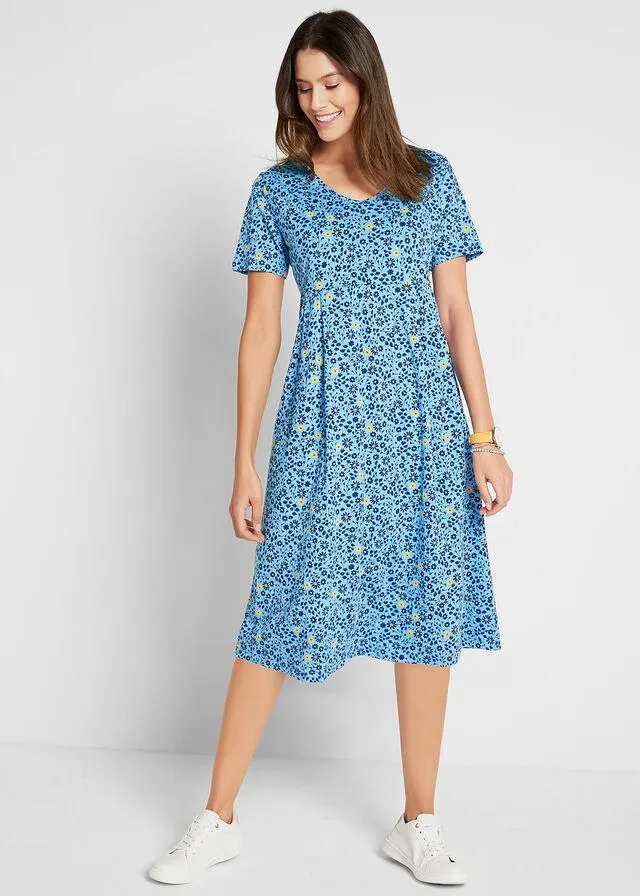 Rochie midi din jerse