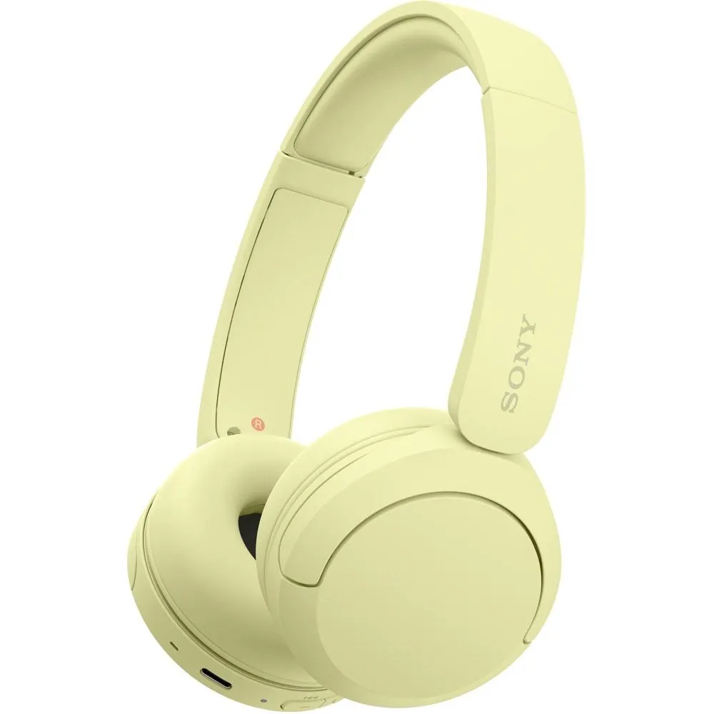 Casti SONY WH-CH520Y, Bluetooth, On-Ear, Microfon, galben