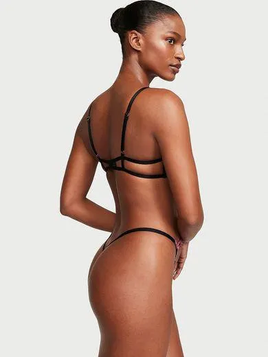 Piesă Teddy Ziggy Glam fără căptușeală, cu decupaje și broderie cu motiv floral