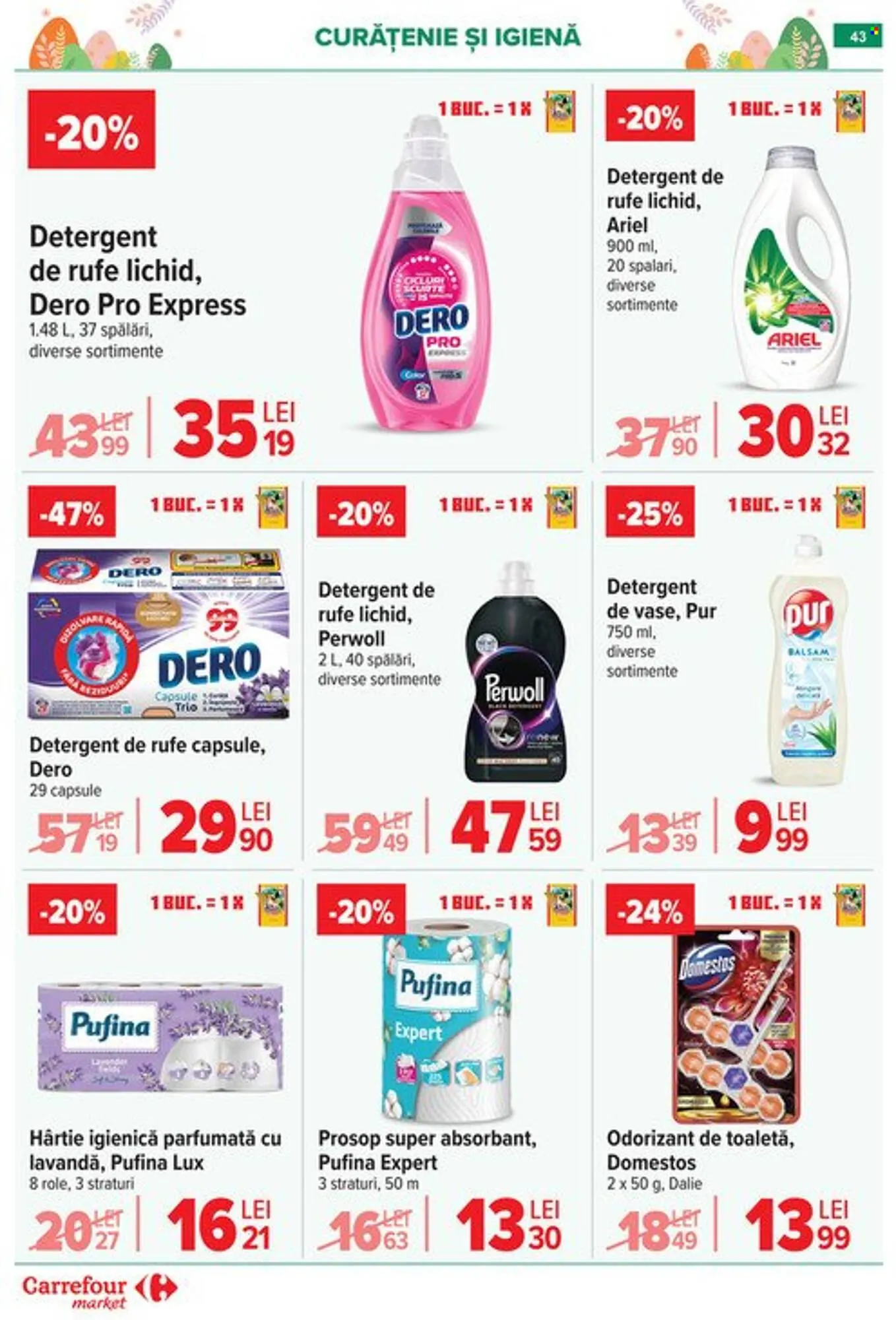 Catalog Catalog Carrefour Market de la 6 aprilie până la 14 aprilie 2026 - Revista Pagina 48