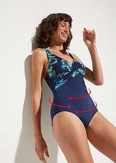 Costum baie efect cu shape uşor, poliamidă reciclată