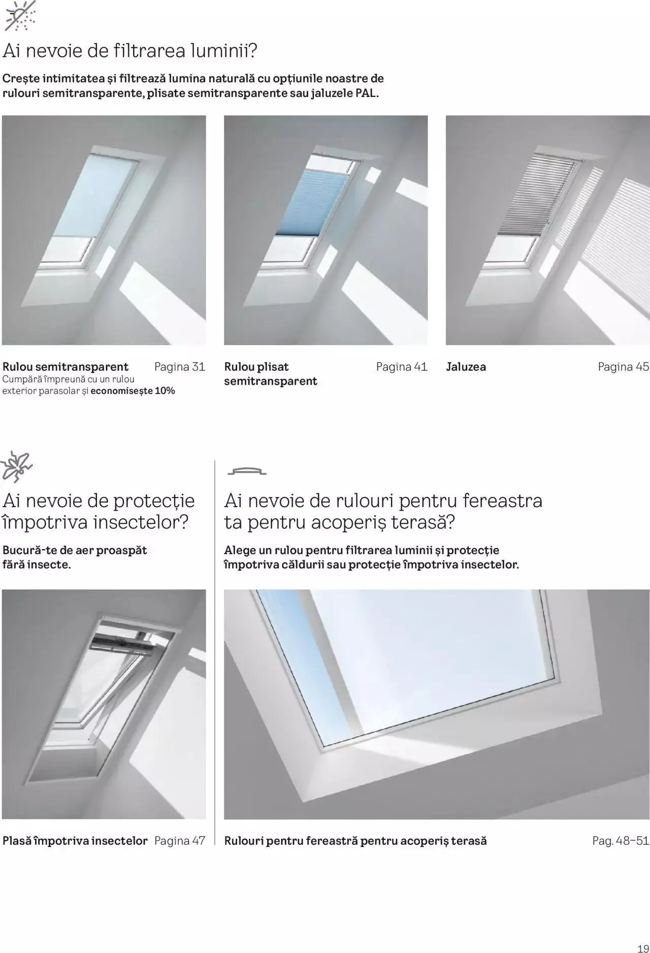 Catalog Velux catalog - Rulouri şi rolete 2023 de la 28 martie până la 31 decembrie 2023 - Revista Pagina 19