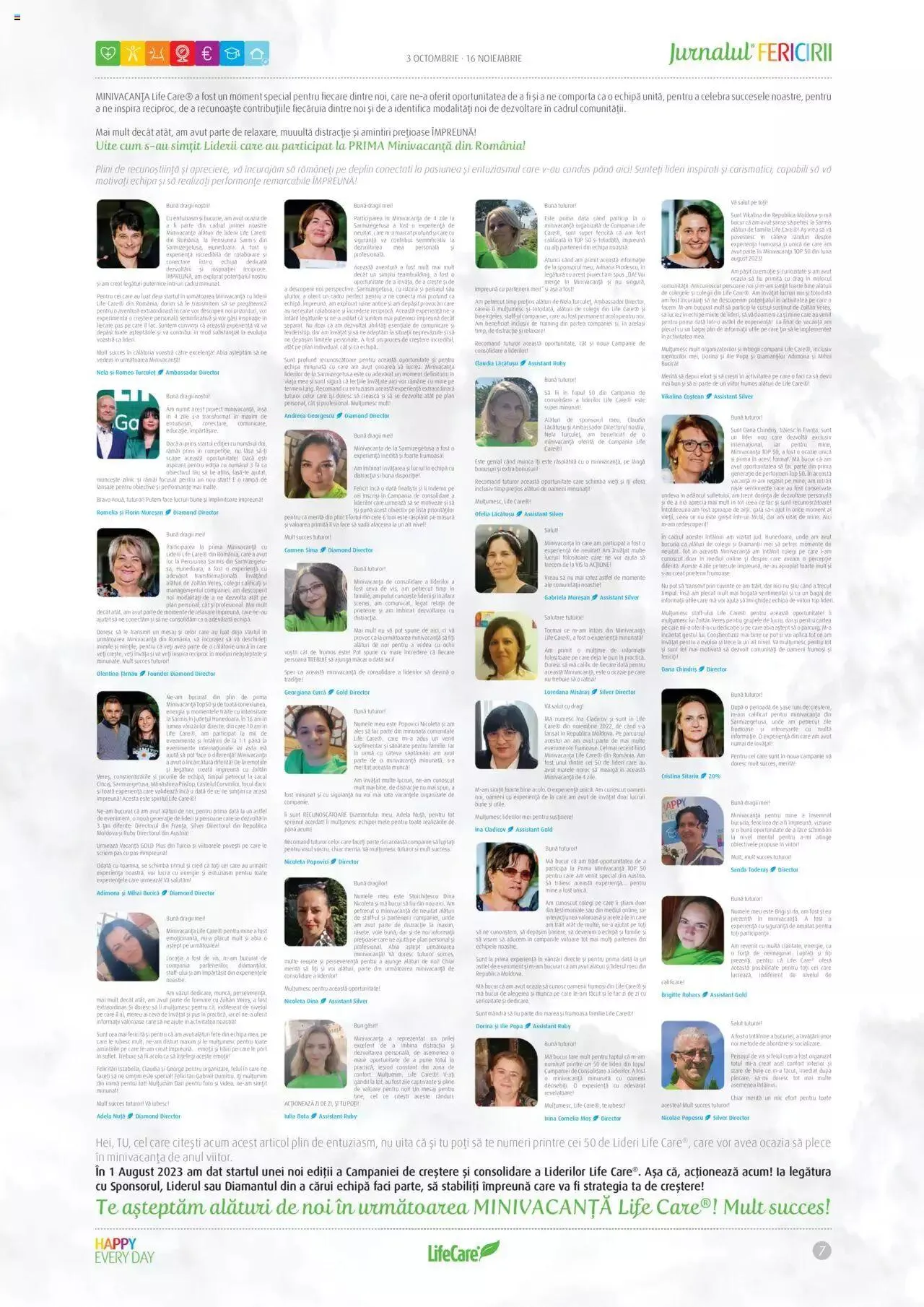 Catalog Life Care catalog - Jurnalul Fericirii Octombrie/Noiembrie de la 3 octombrie până la 16 noiembrie 2023 - Revista Pagina 7