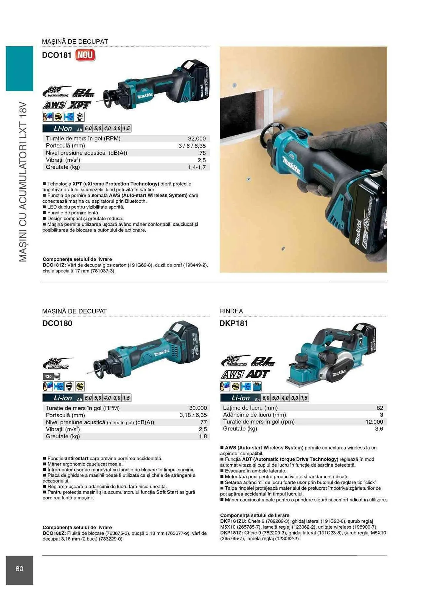 Catalog Makita catalog de la 1 ianuarie până la 31 decembrie 2023 - Revista Pagina 80