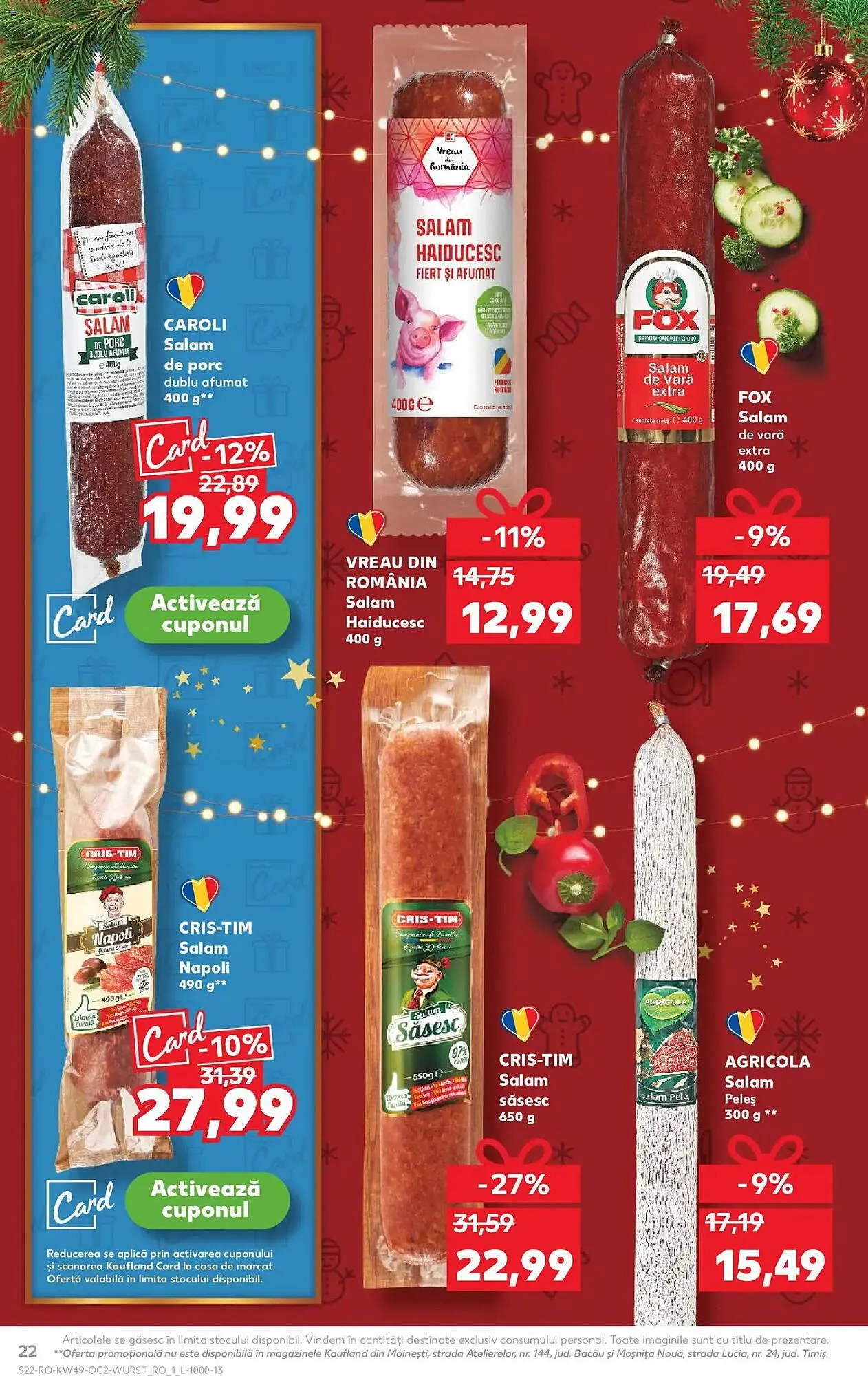 Catalog Catalog Kaufland de la 3 decembrie până la 9 decembrie 2025 - Revista Pagina 22
