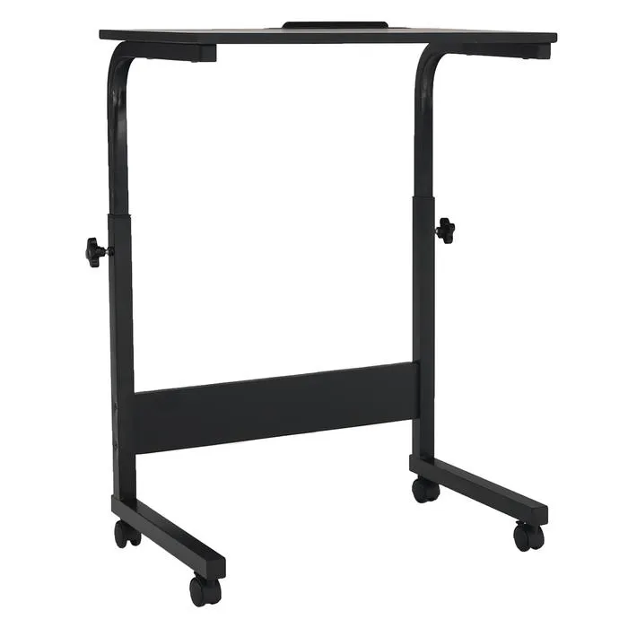 Birou gaming reglabil Westa, cu roti, negru, 60 x 40 x 70 cm, 1C