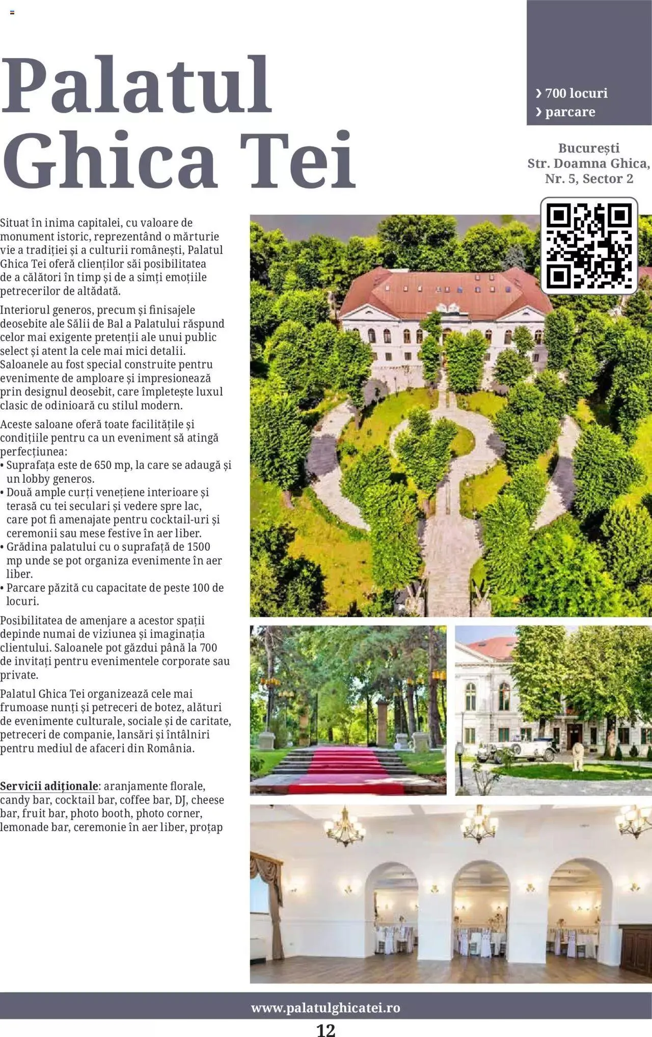 Catalog Metro - Ghid locații pentru evenimente 2022 de la 5 aprilie până la 31 decembrie 2023 - Revista Pagina 12