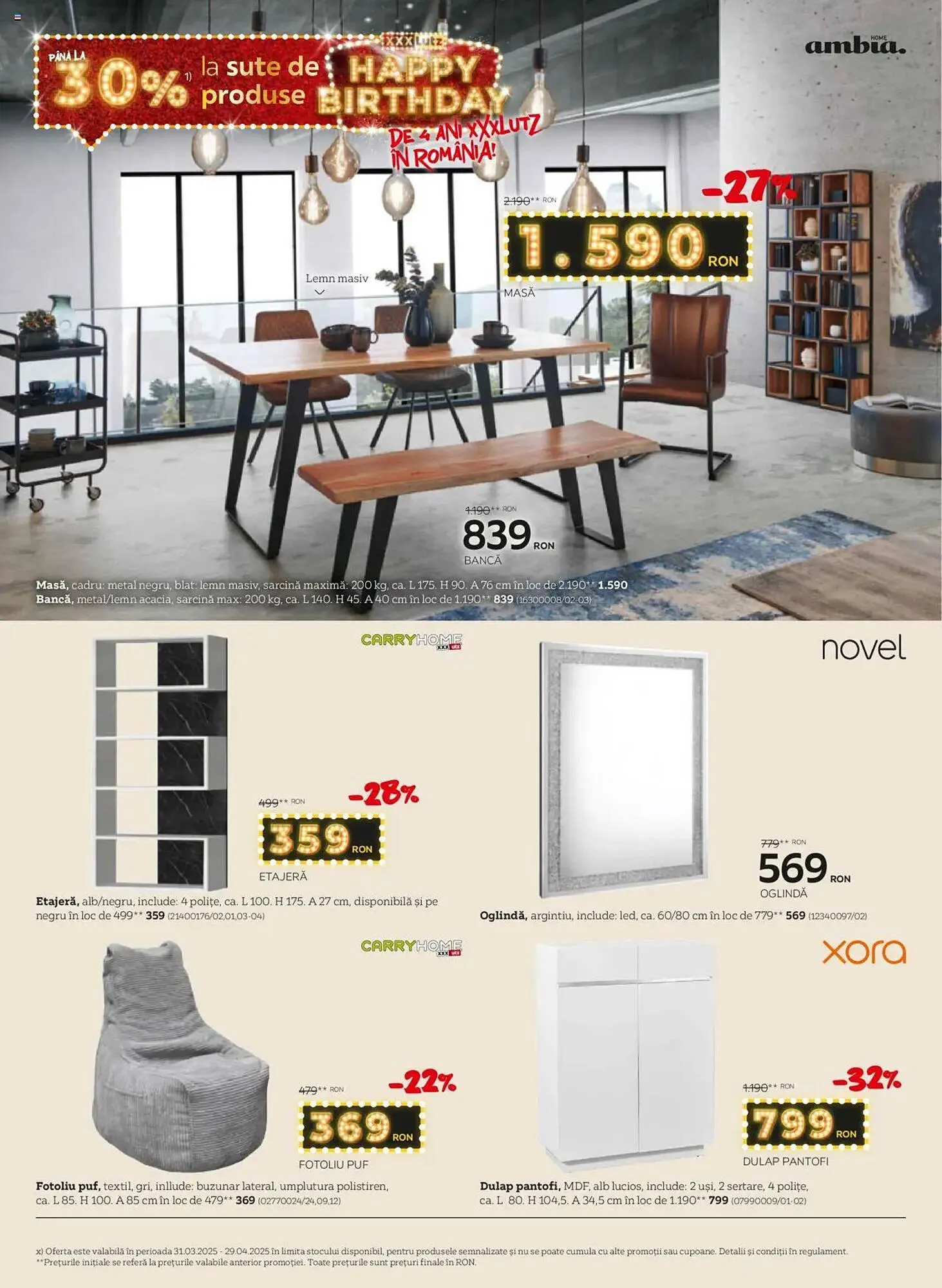 Catalog Catalog XXXLutz de la 31 martie până la 27 aprilie 2025 - Revista Pagina 10